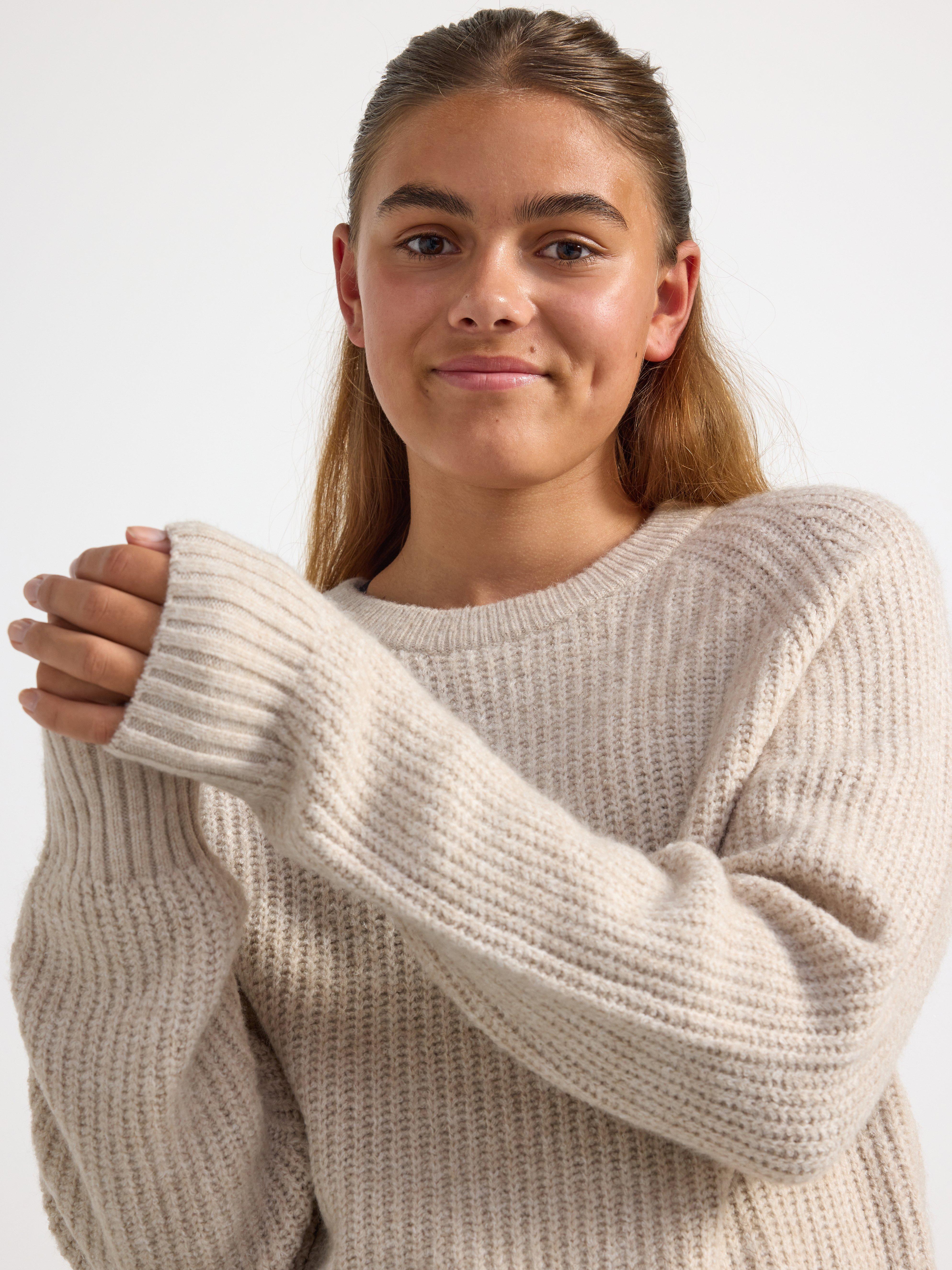 Knitted jumper Beige Melange