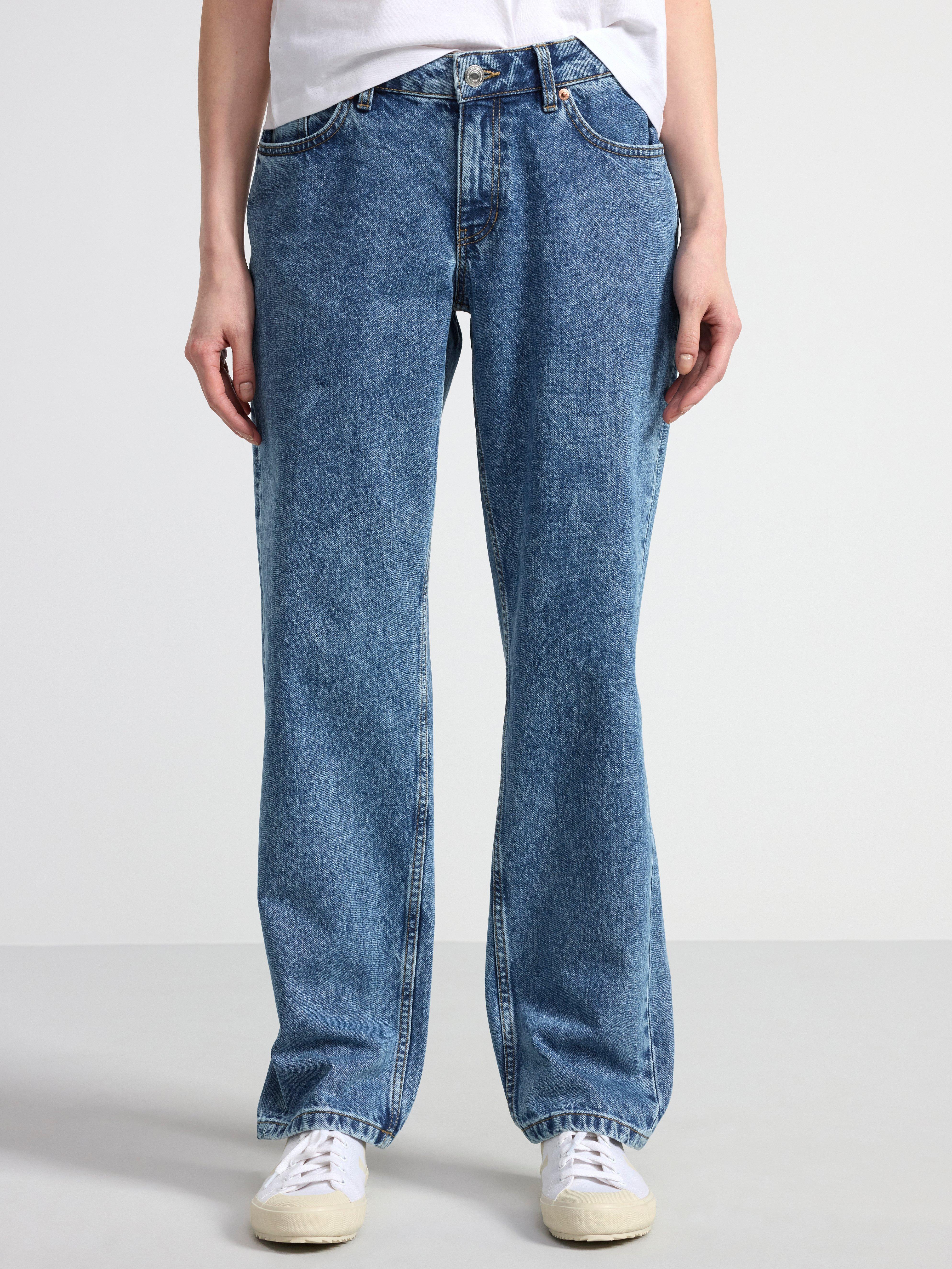 BIM Low waist straight jeans Denim blue