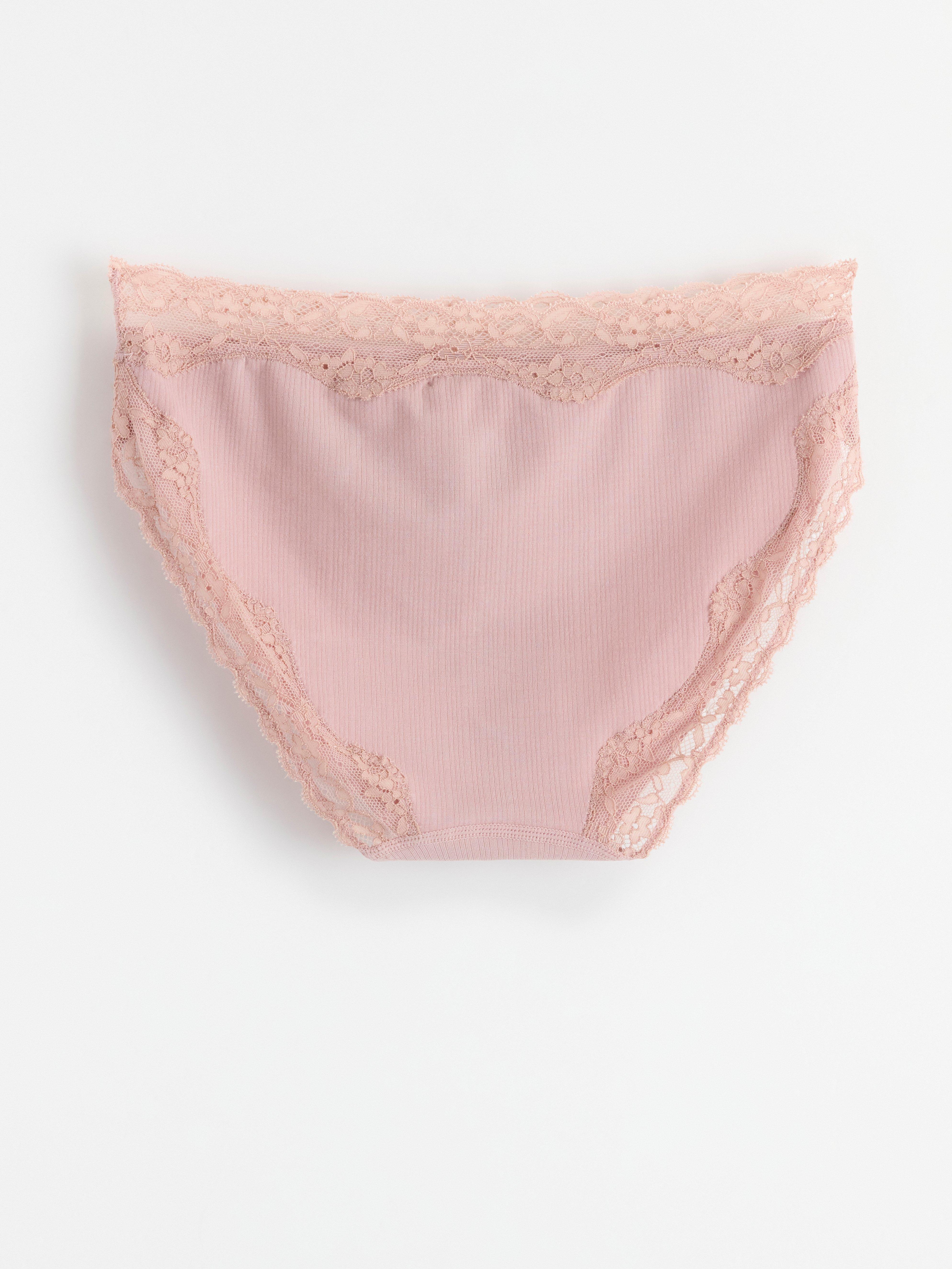 Bikini regular waist briefs Dusty Pink