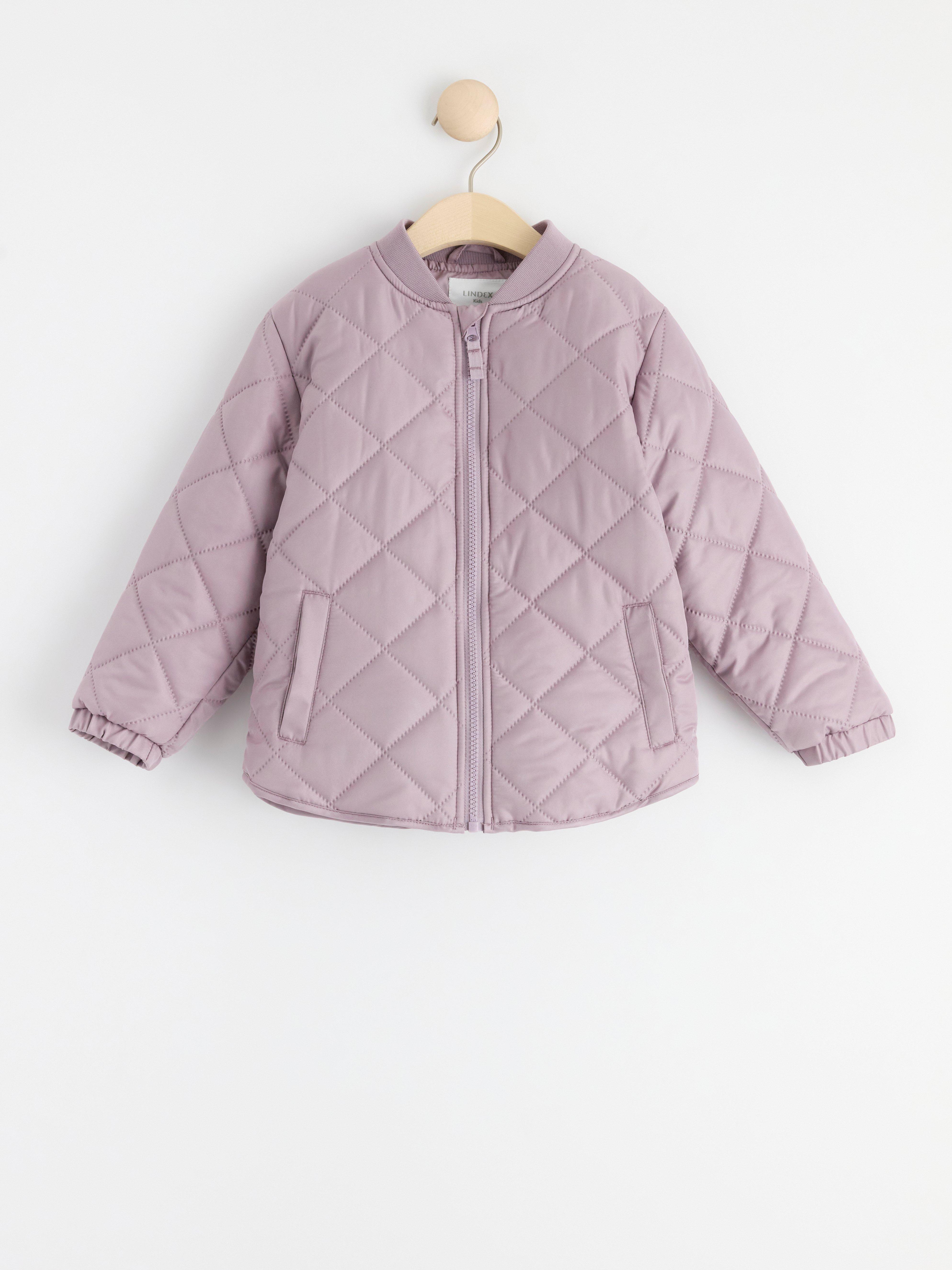 Water repellent quilted jacket Light Dusty Lilac