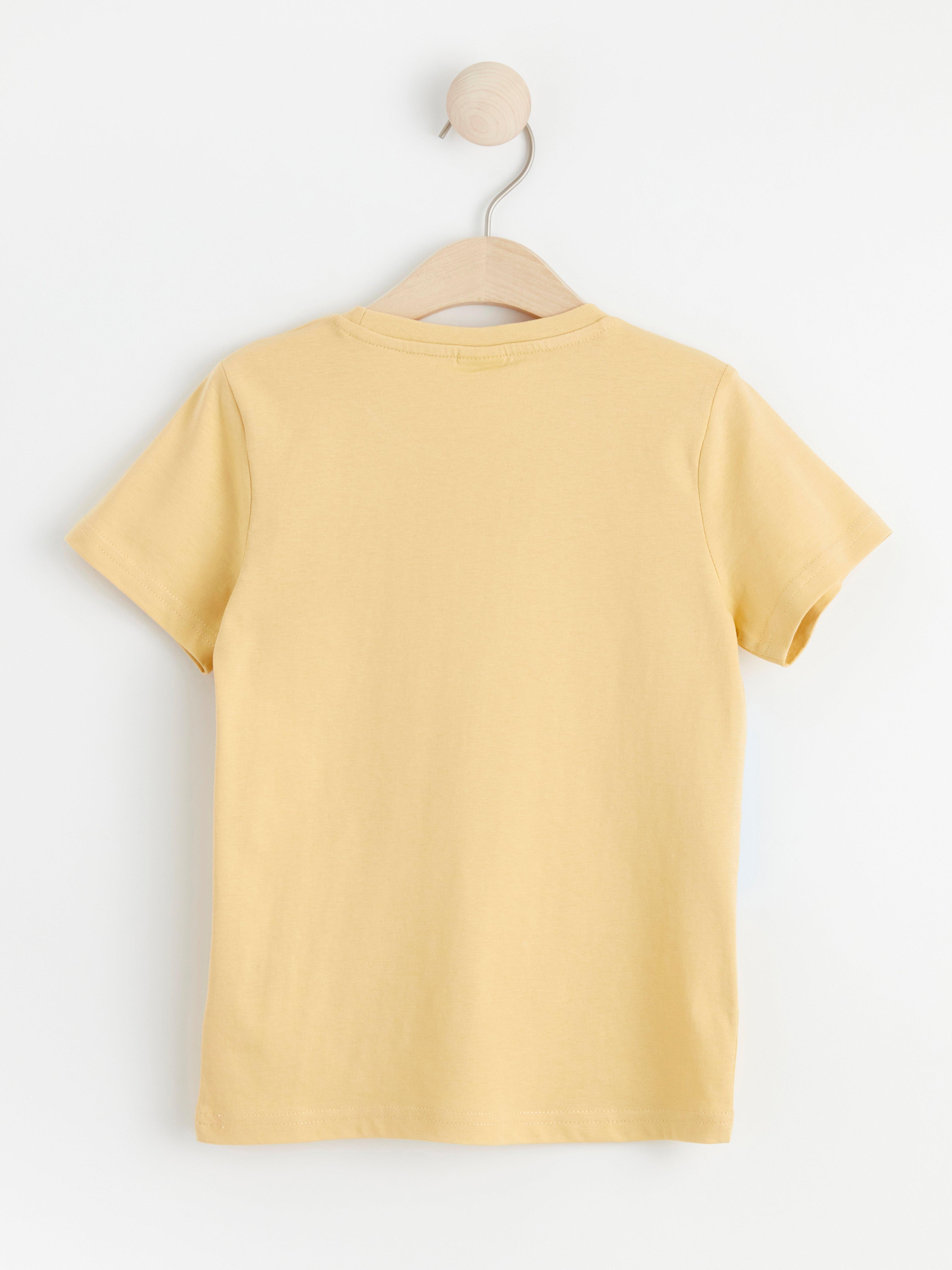 T-shirt with reversible sequins Light Dusty Yellow