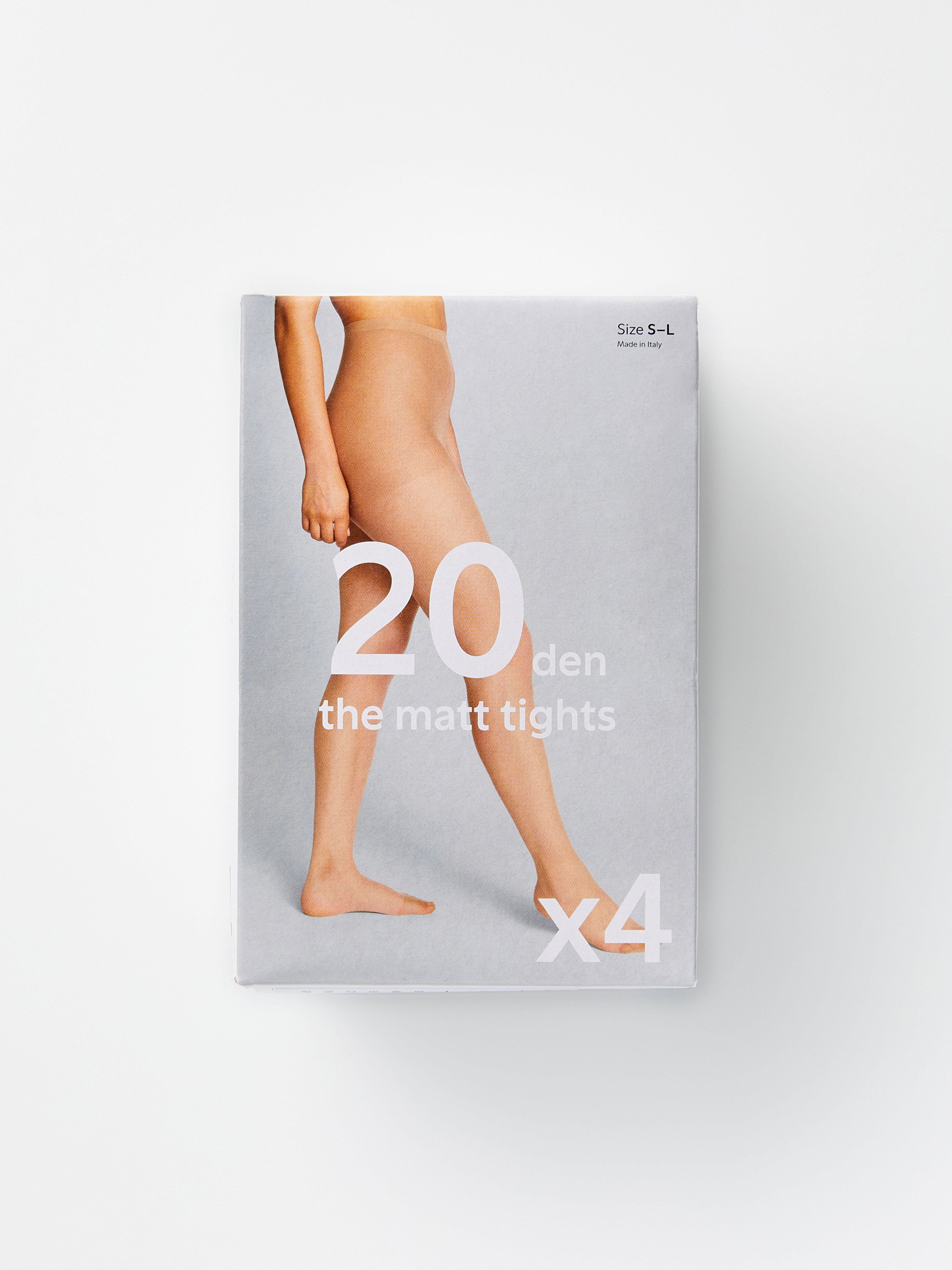 4-pack matt tights 20 denier Light Beige