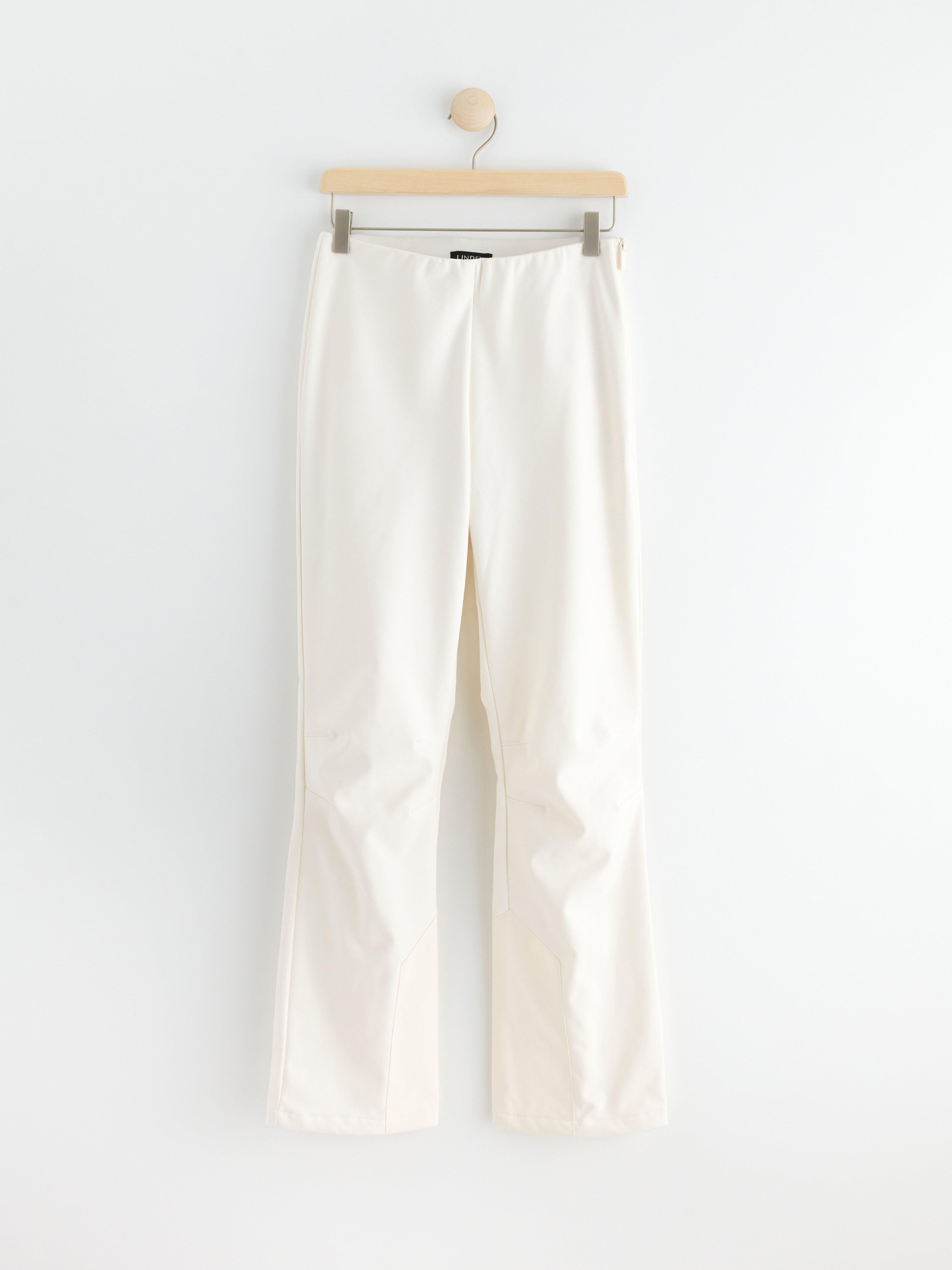 Ski trousers in softshell Light White