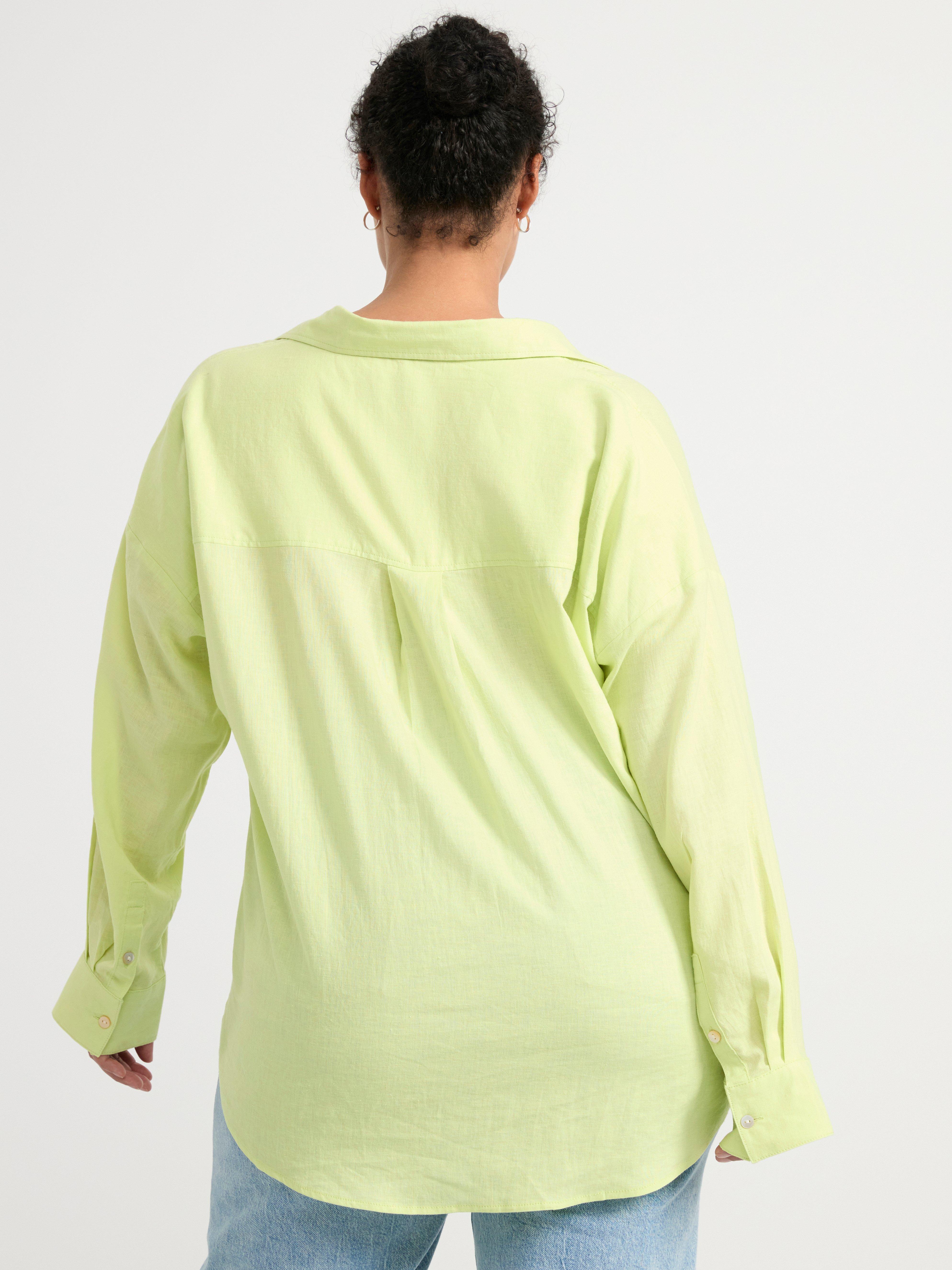 Linen shirt Light Green
