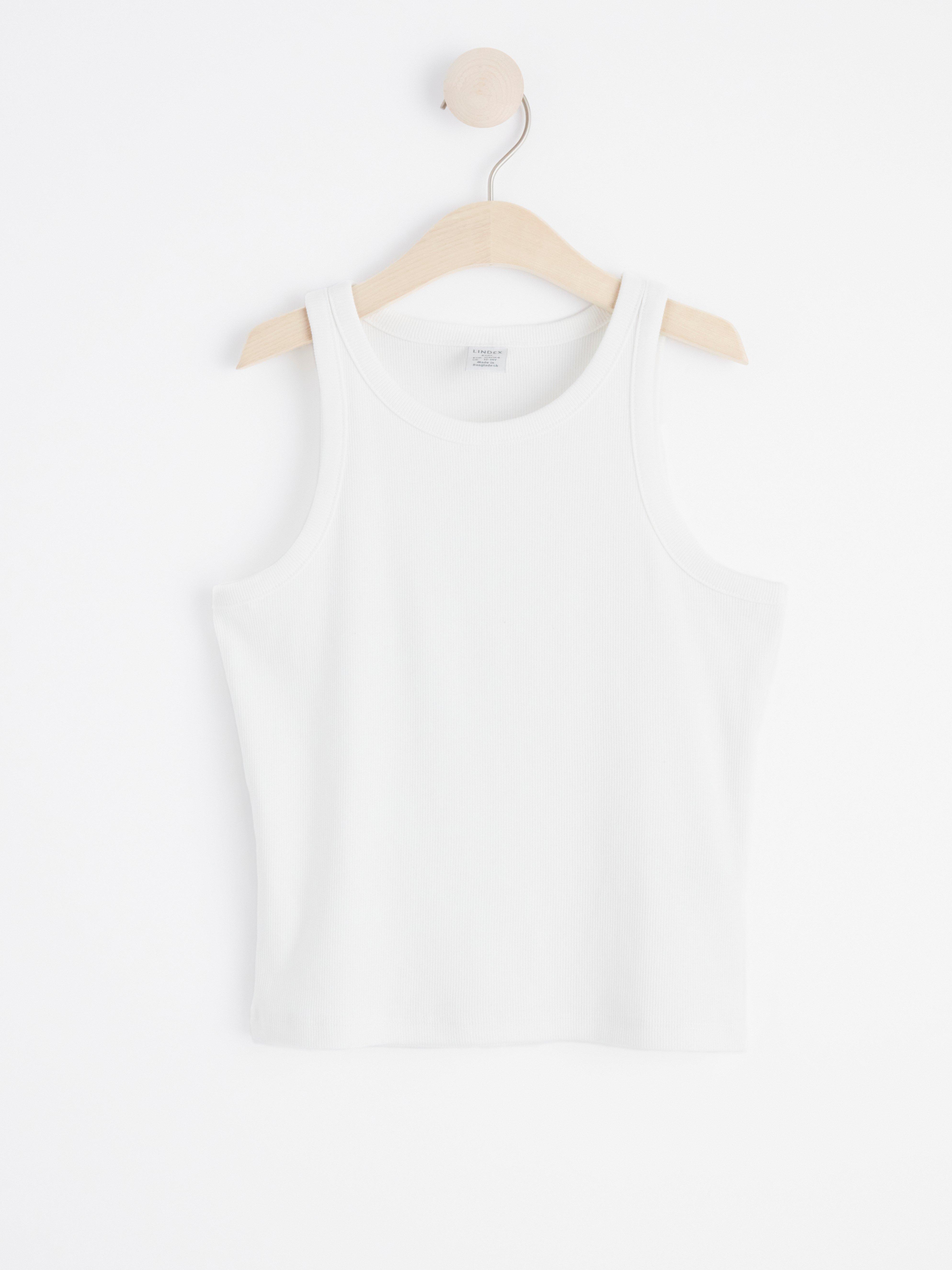 Ribbed tank top Off White