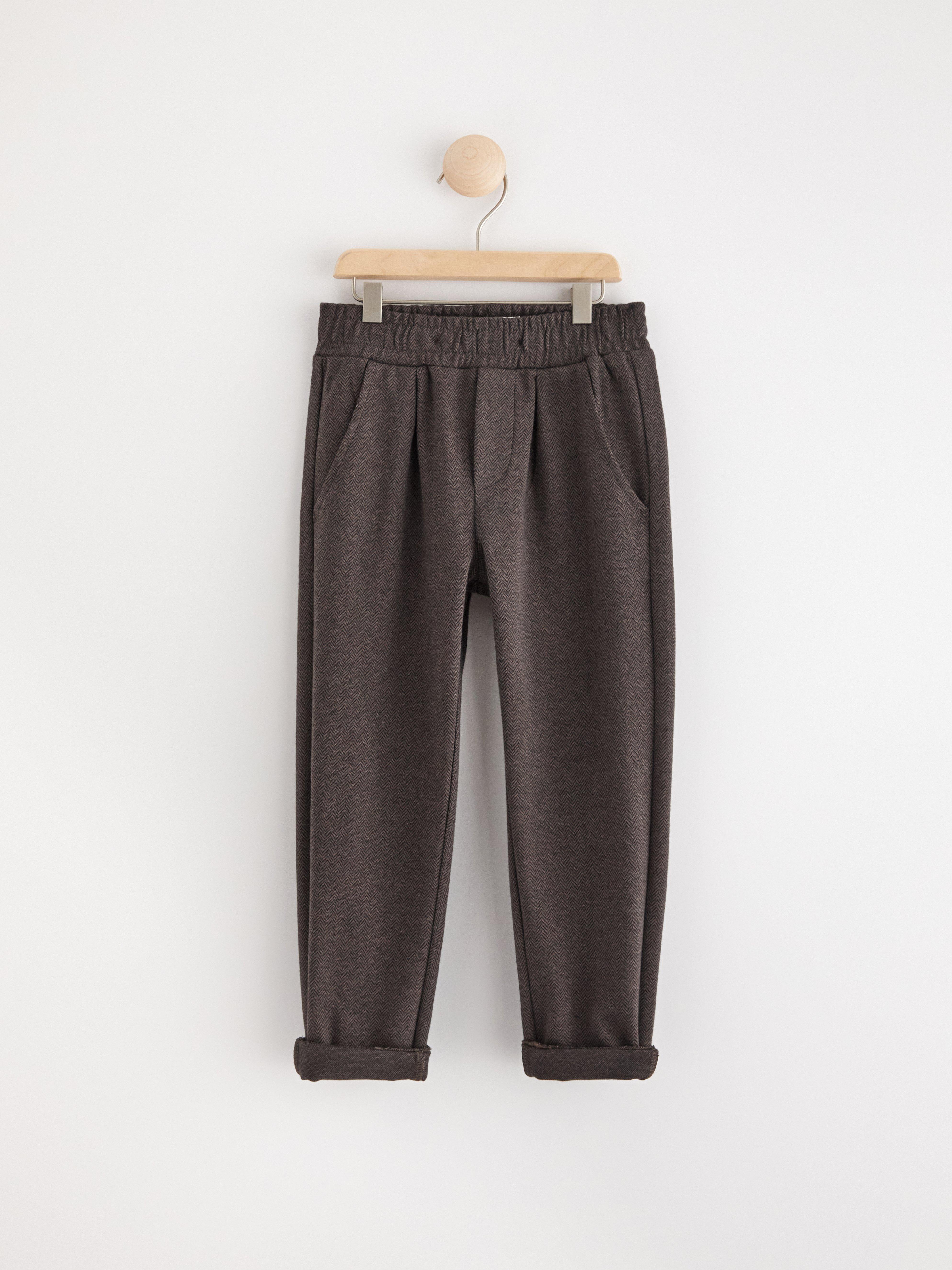 Trousers in jersey Brown