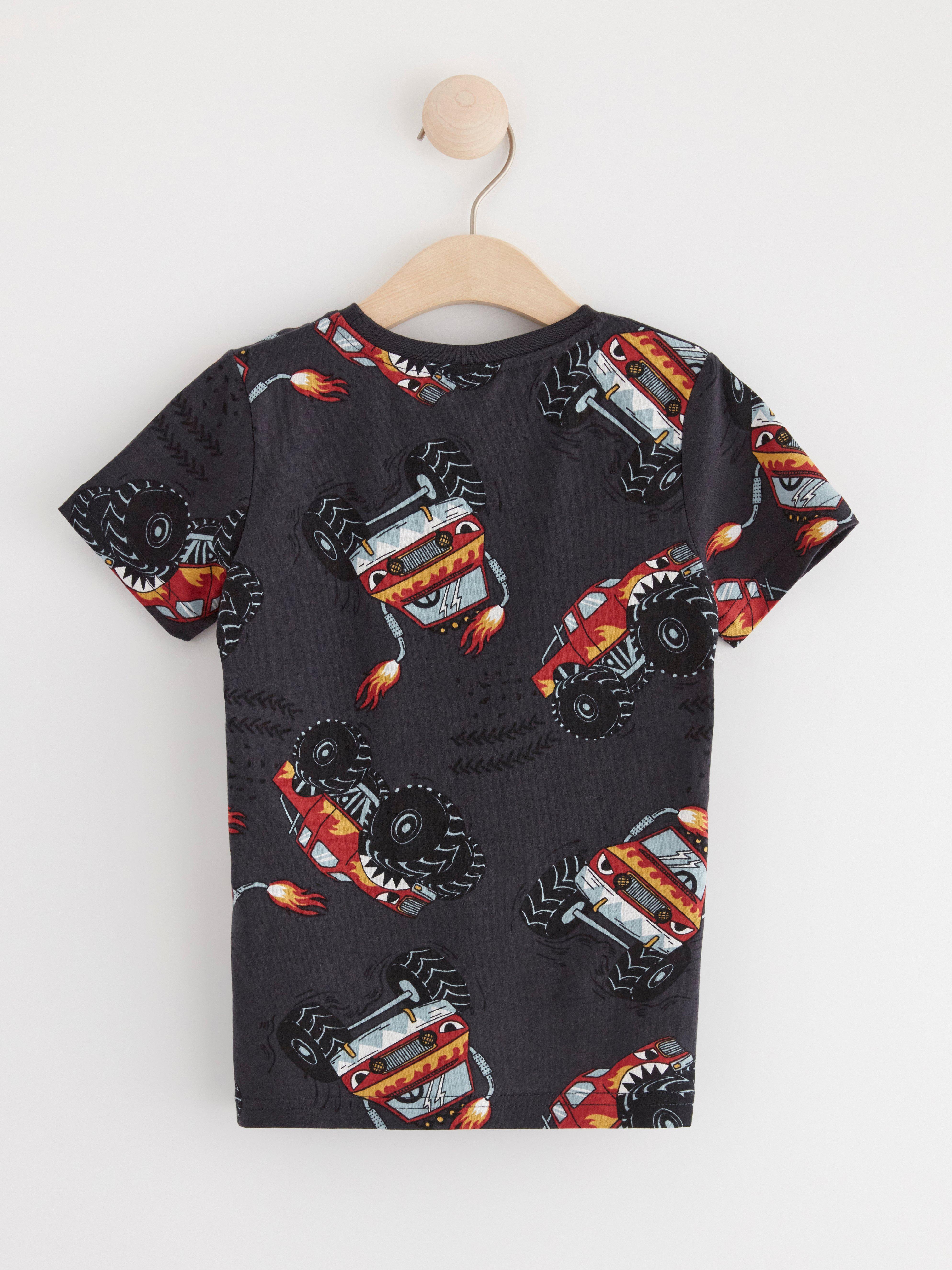 T-shirt with monstertrucks Offblack
