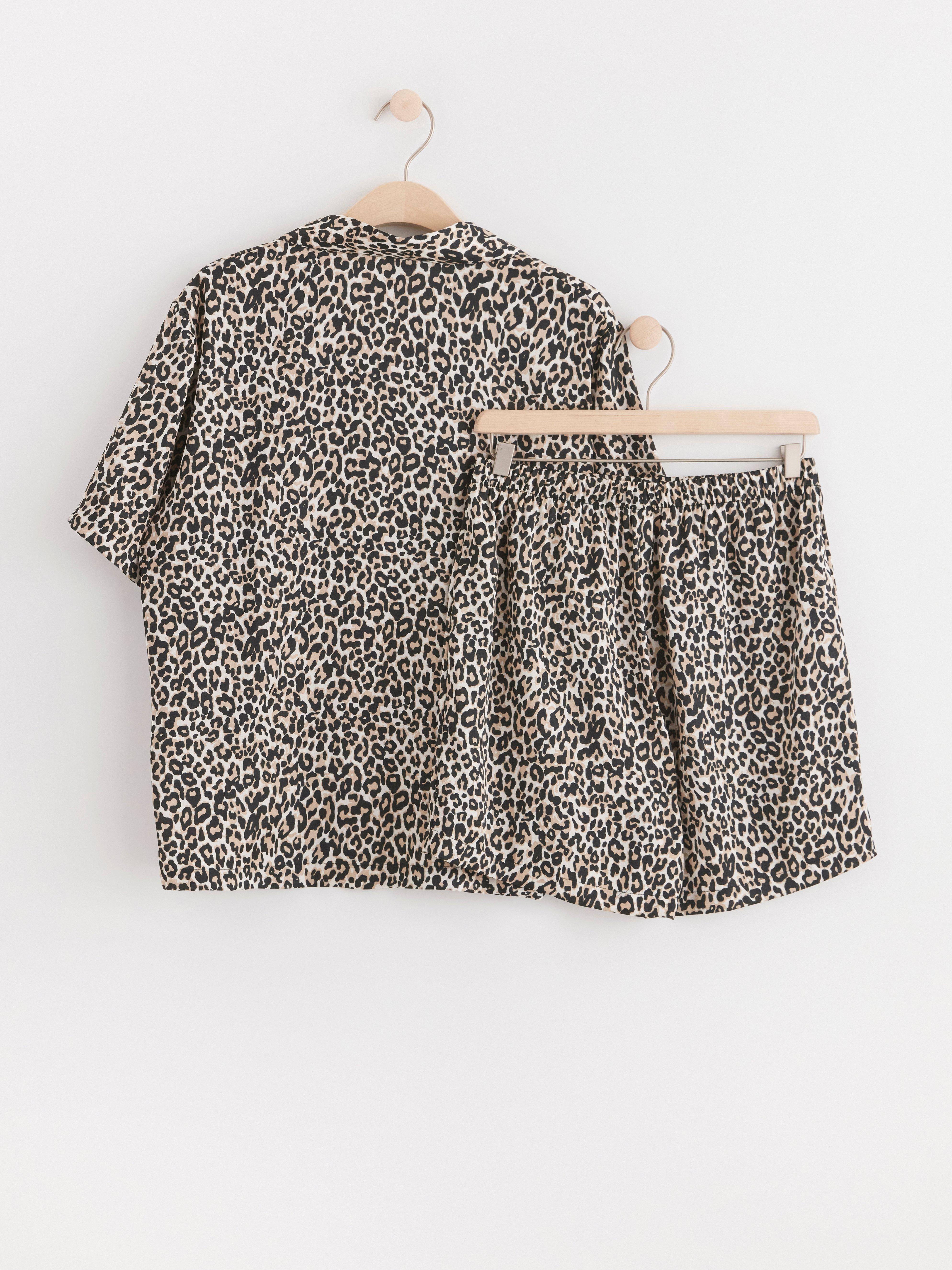 Pyjama set in satin Black