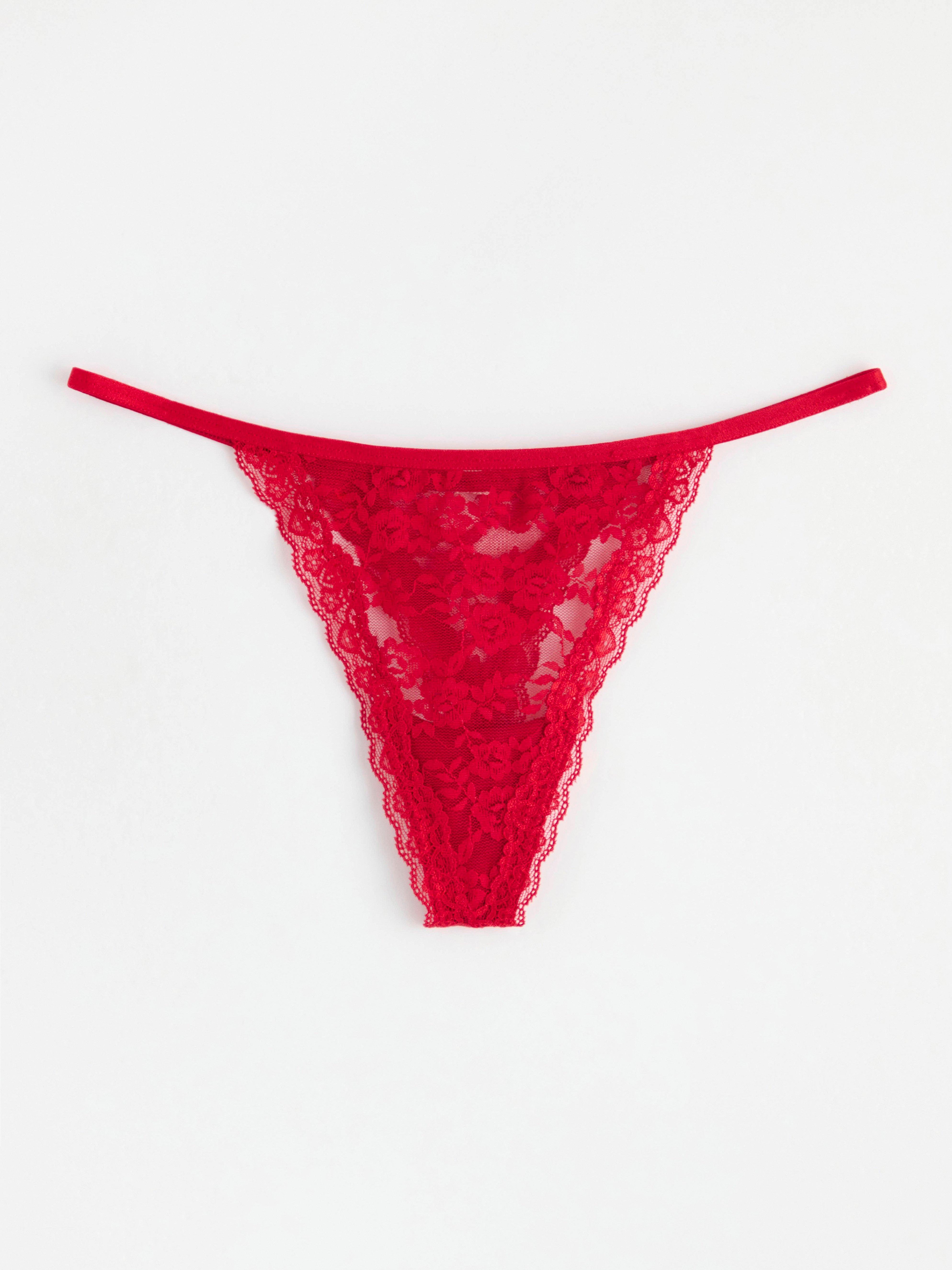 Thong low waist Red