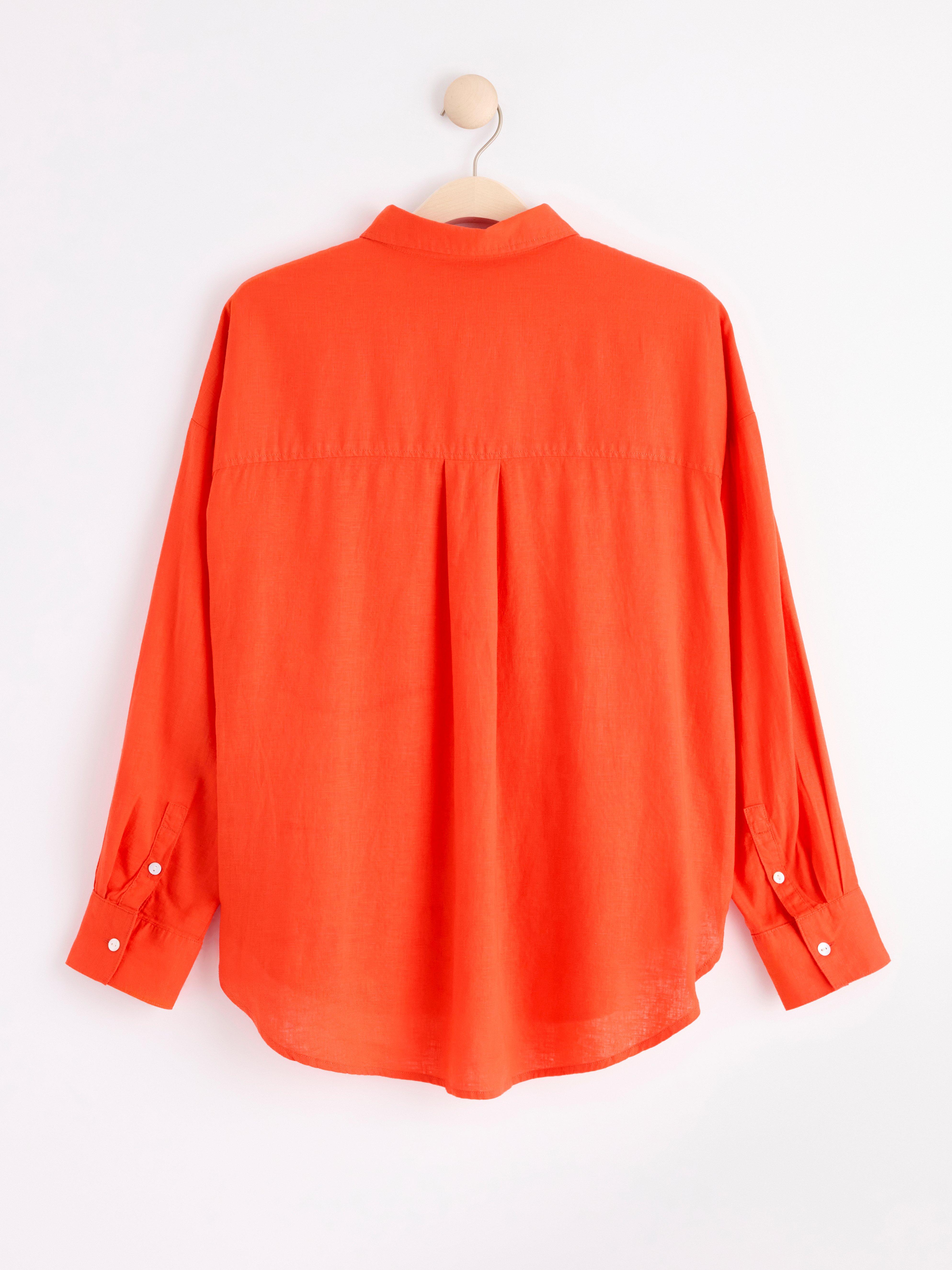 Linen shirt Orange