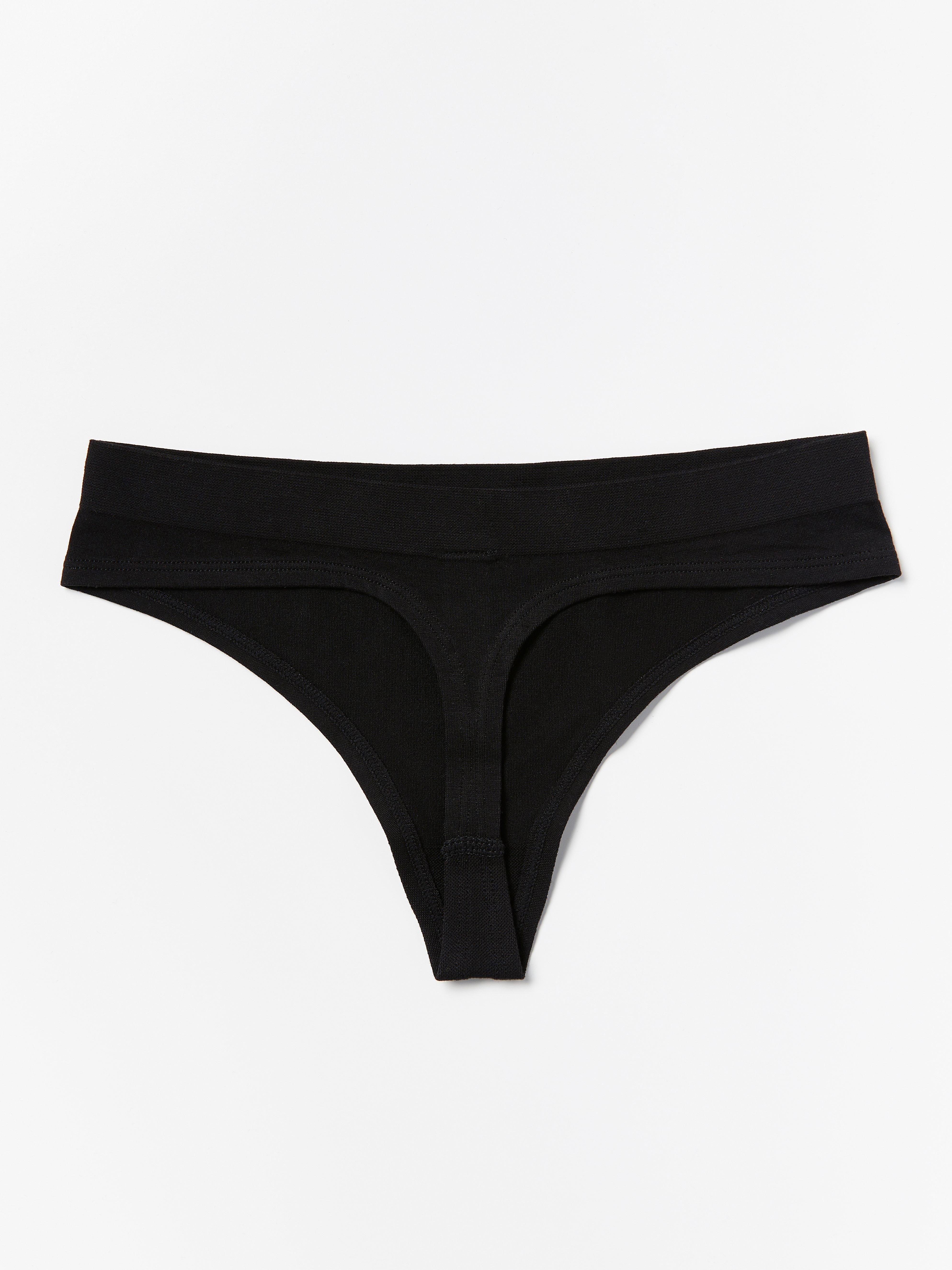 Thong Regular in Tencel® Blend Black