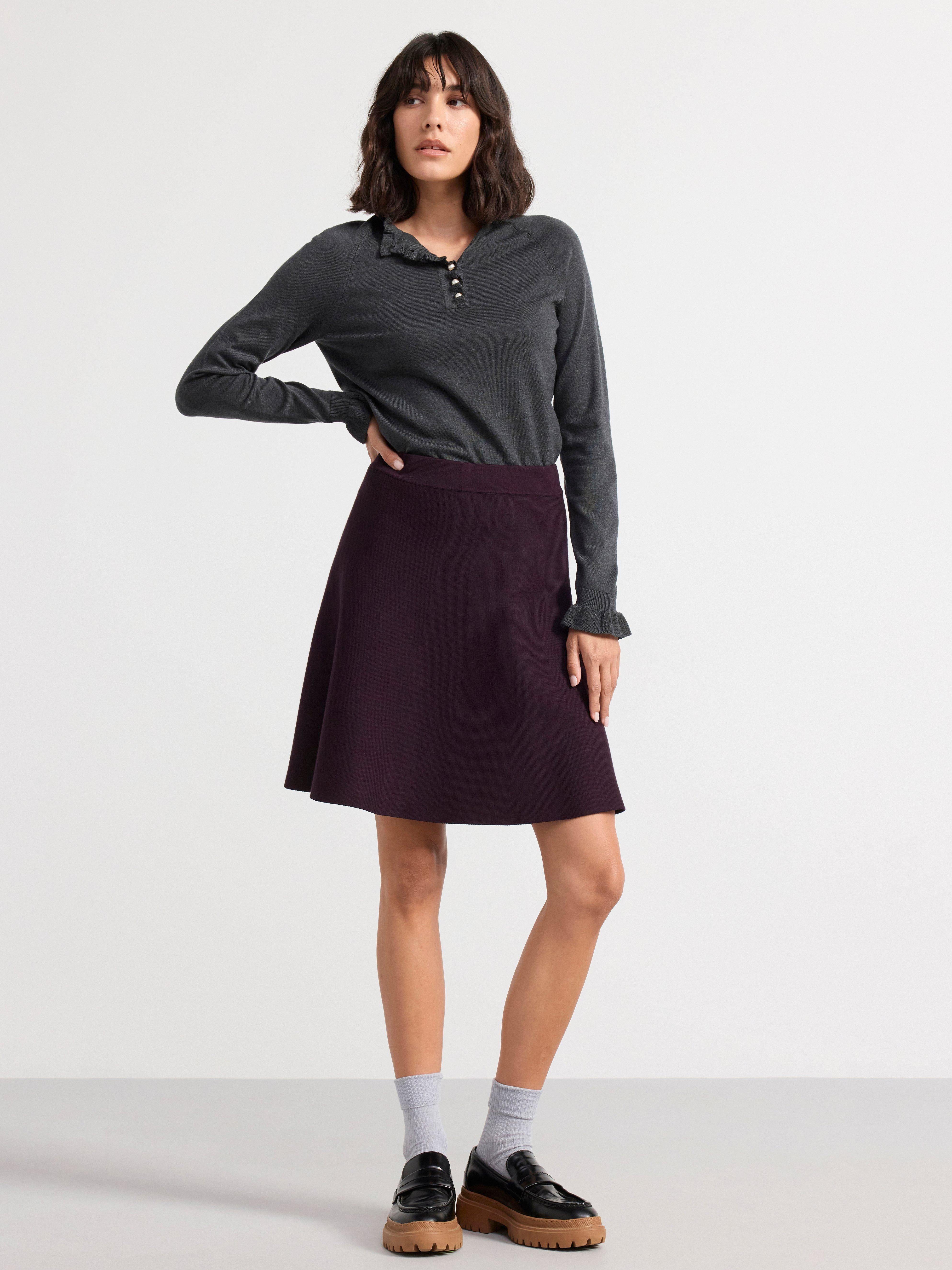 Skirt knitted Dk Dusty Lilac