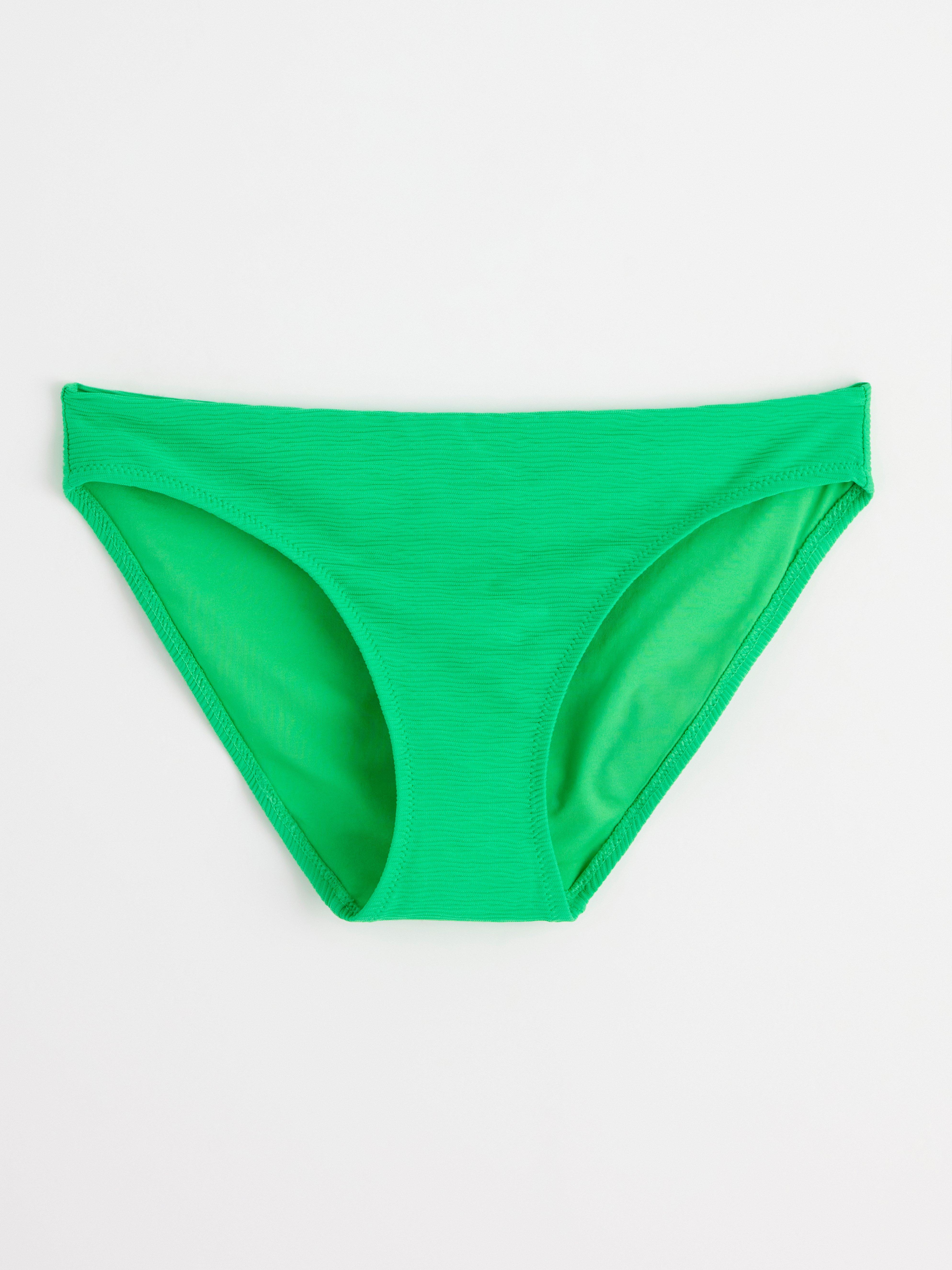 Regular waist bikini bottom Green