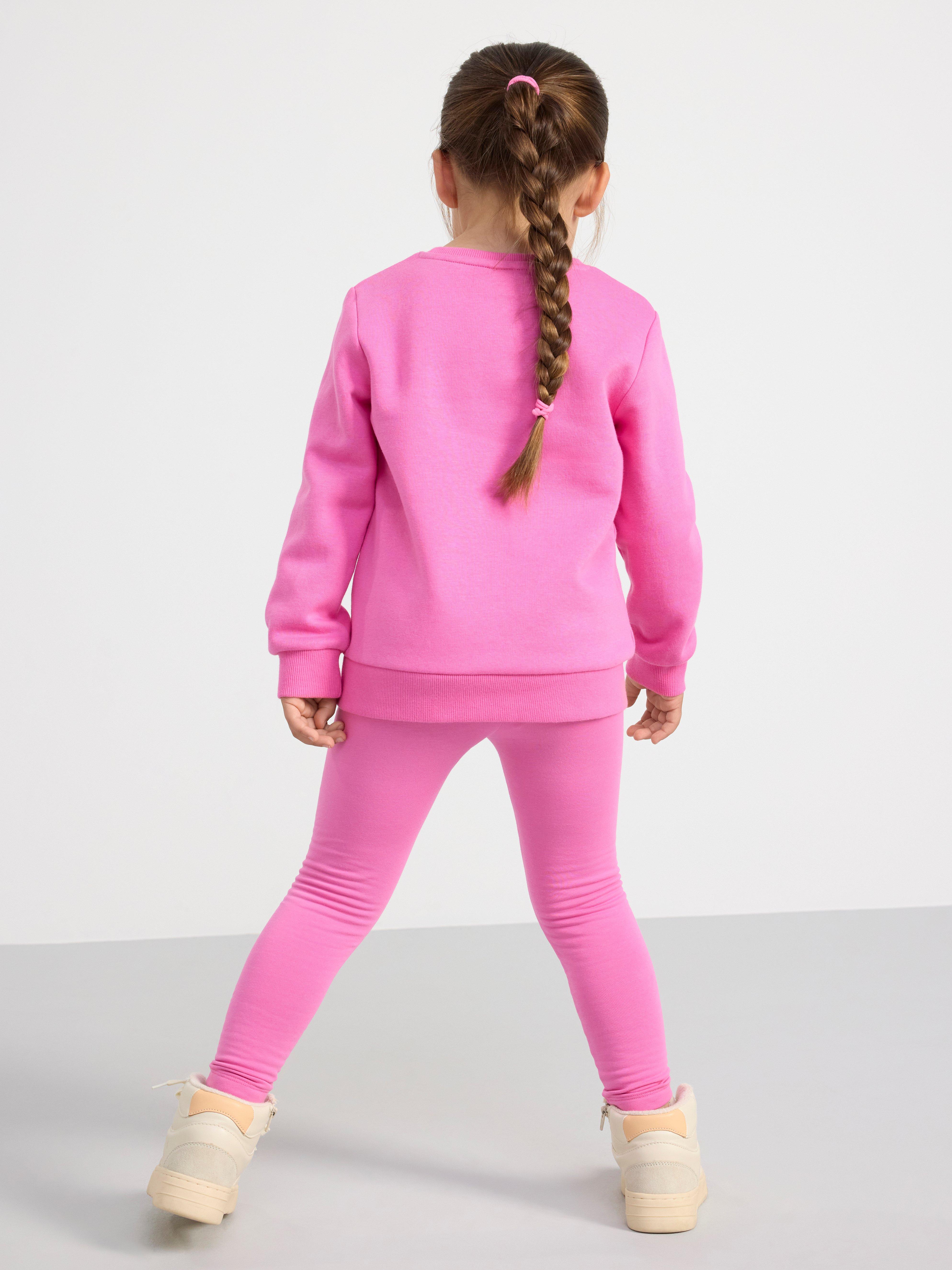 Sweatshirt with brushed inside Pink