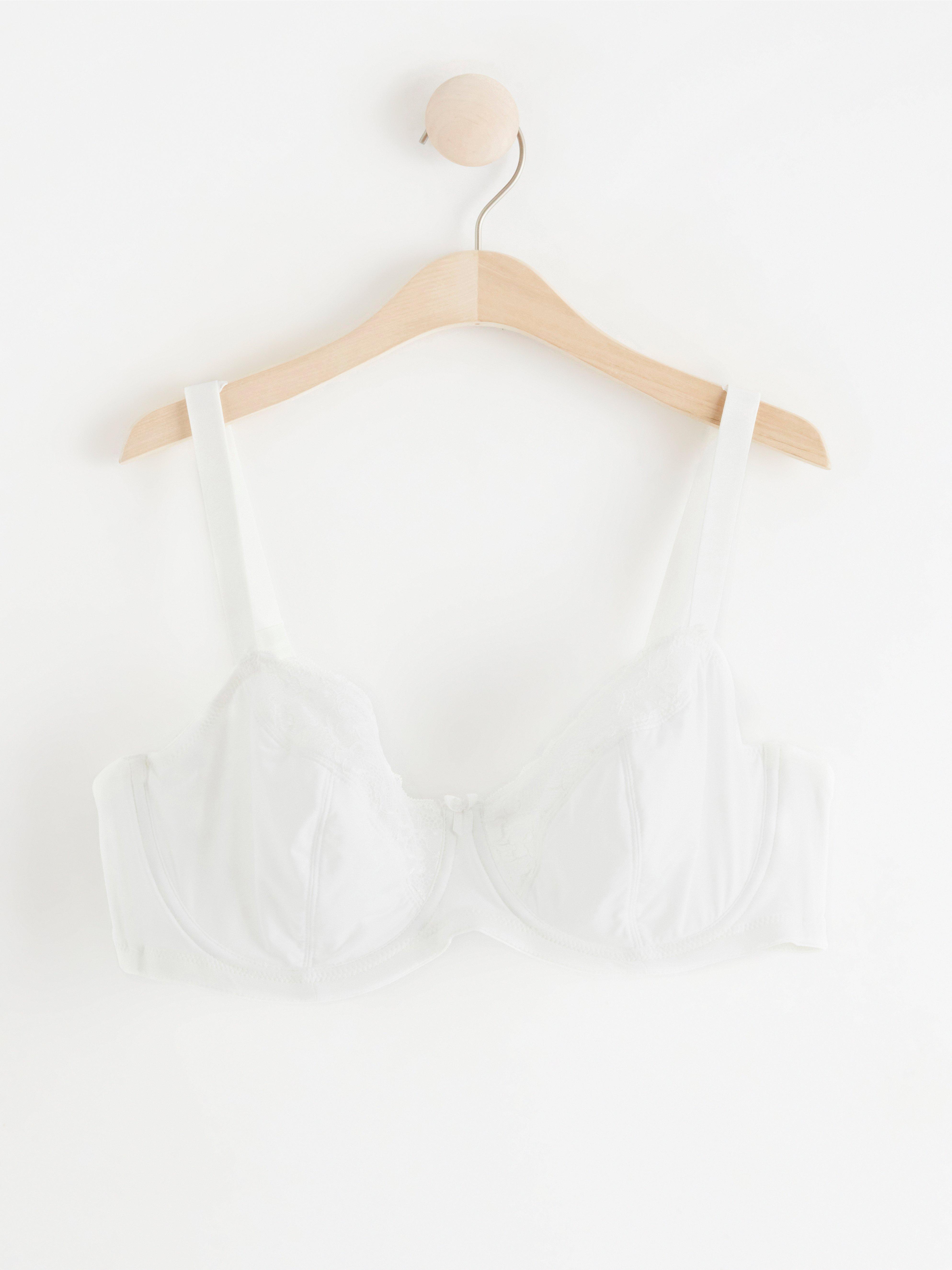 Aster Unpadded Bra White