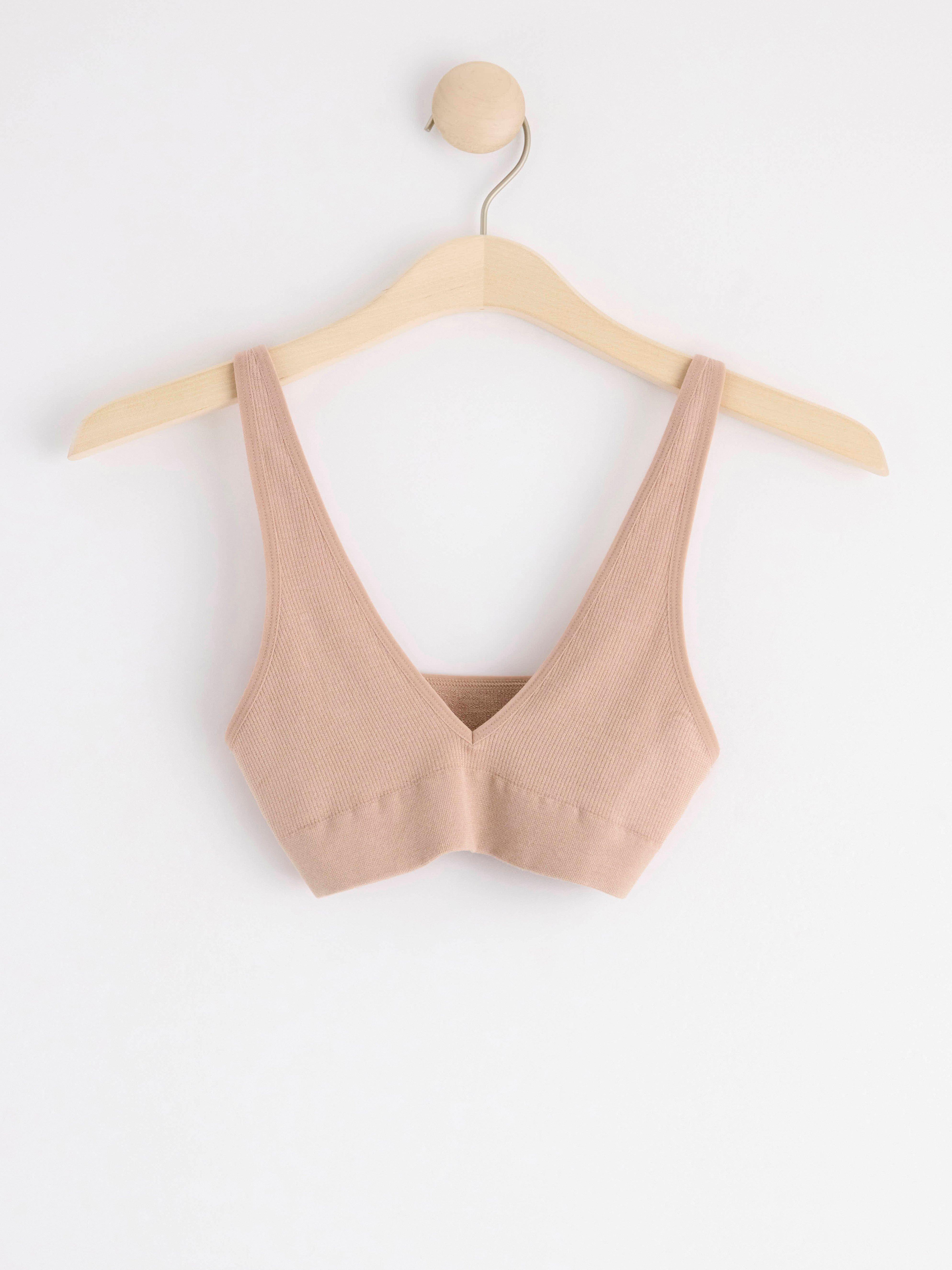 Seamless soft bra Beige