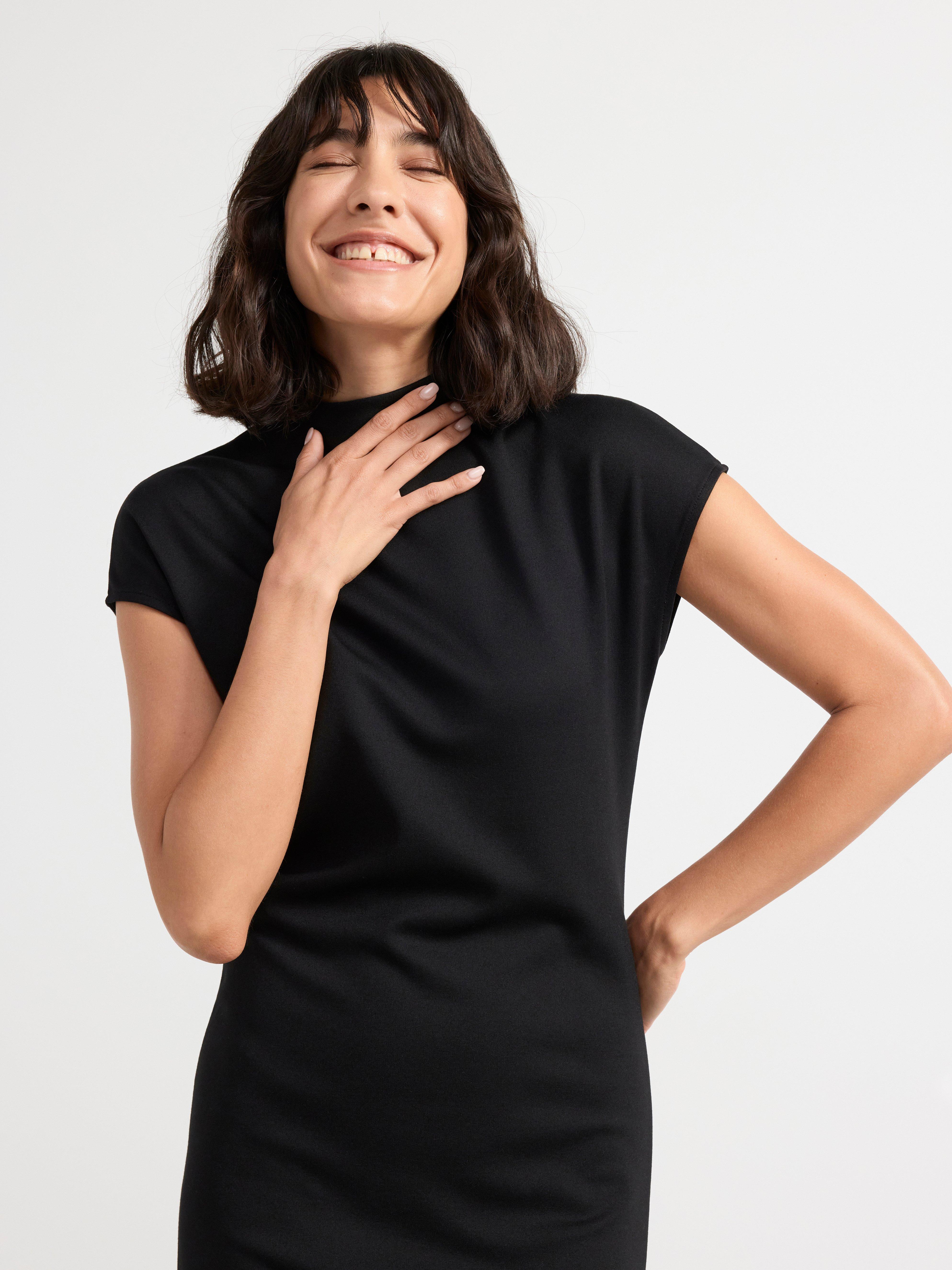 Maxi dress in jersey Black