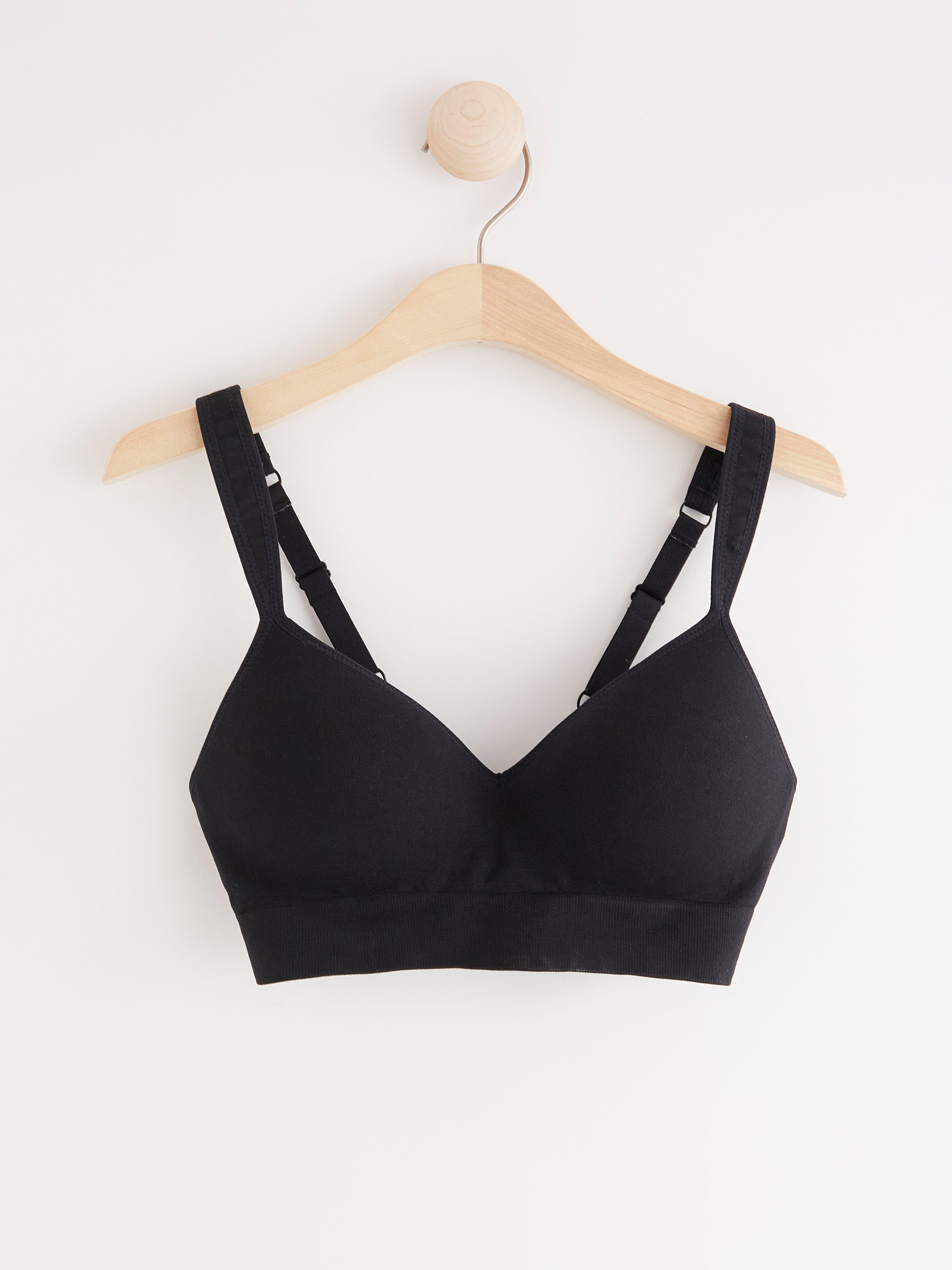 Seamless sports bra light support Black