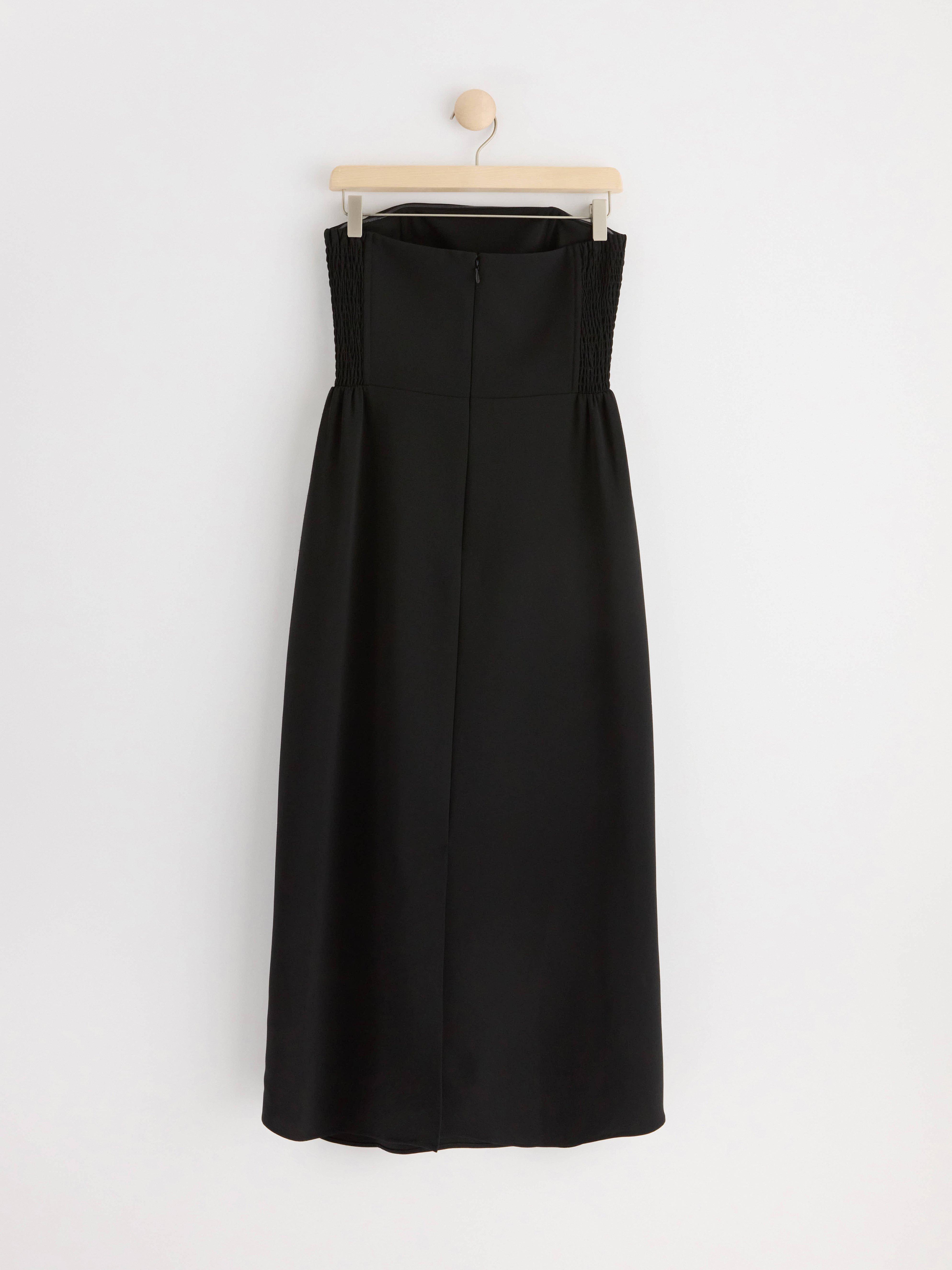 Sleek midi dress Black