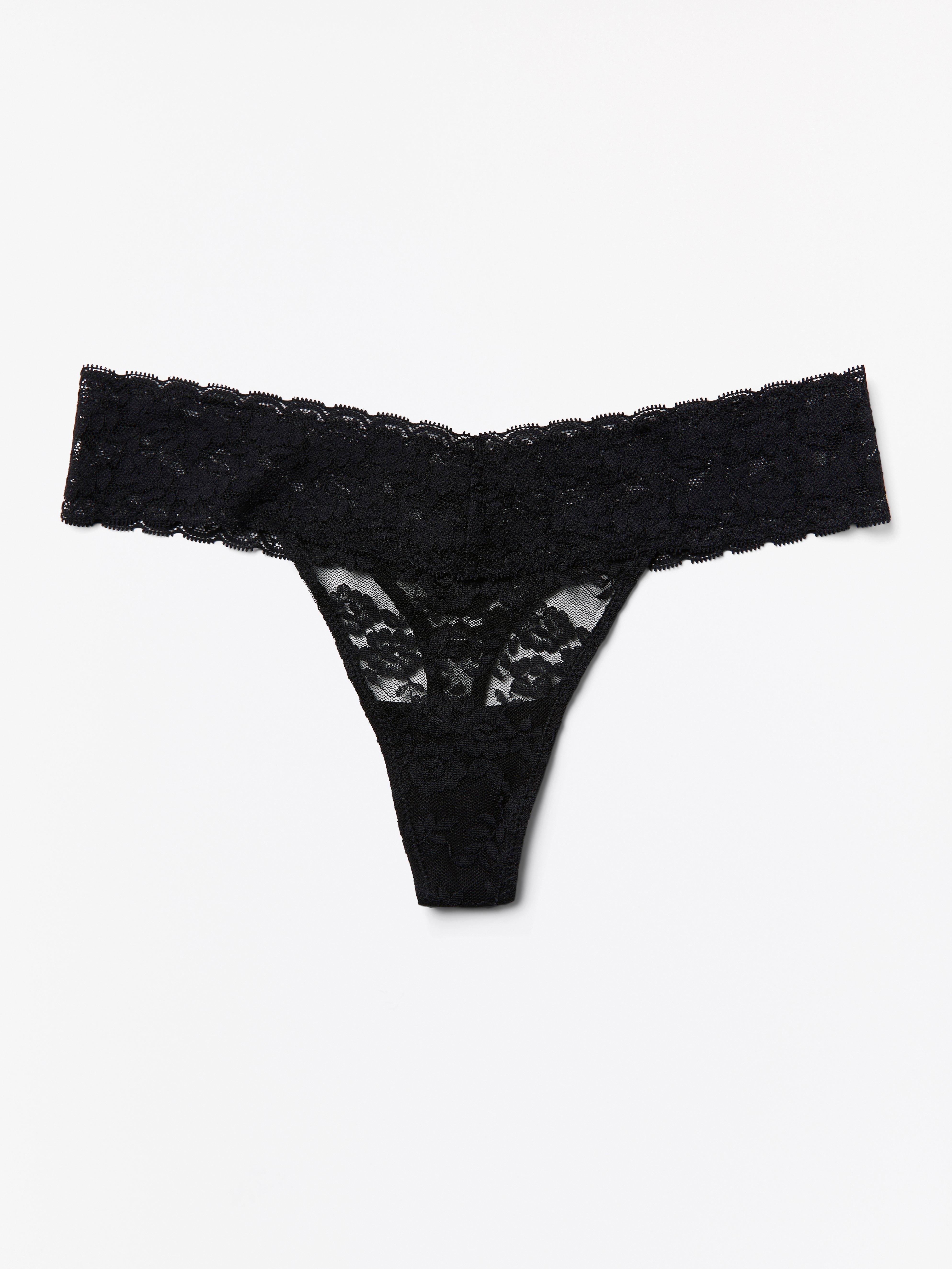 Thong Low Black