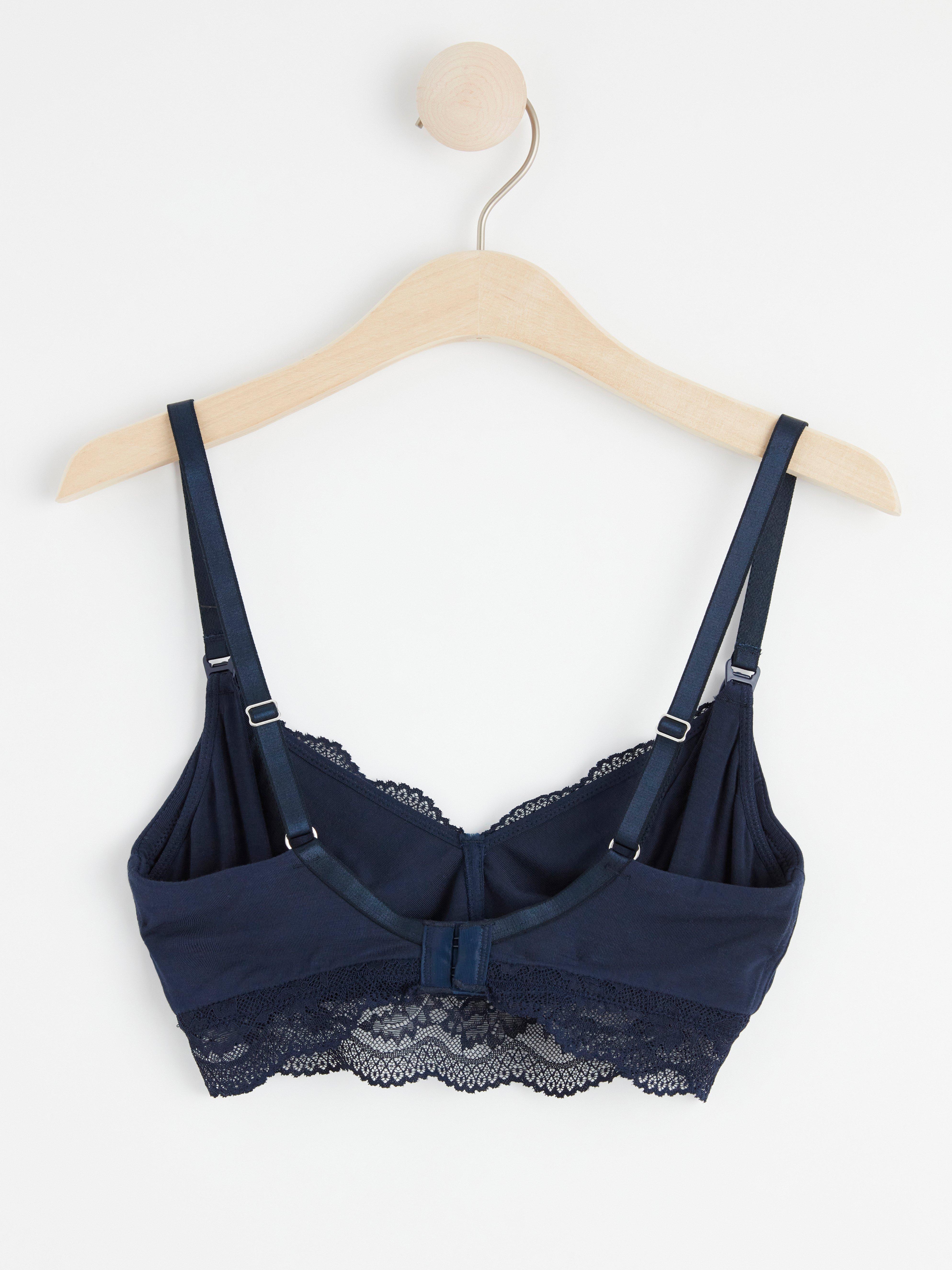 MOM Nursing bra with lace Navy