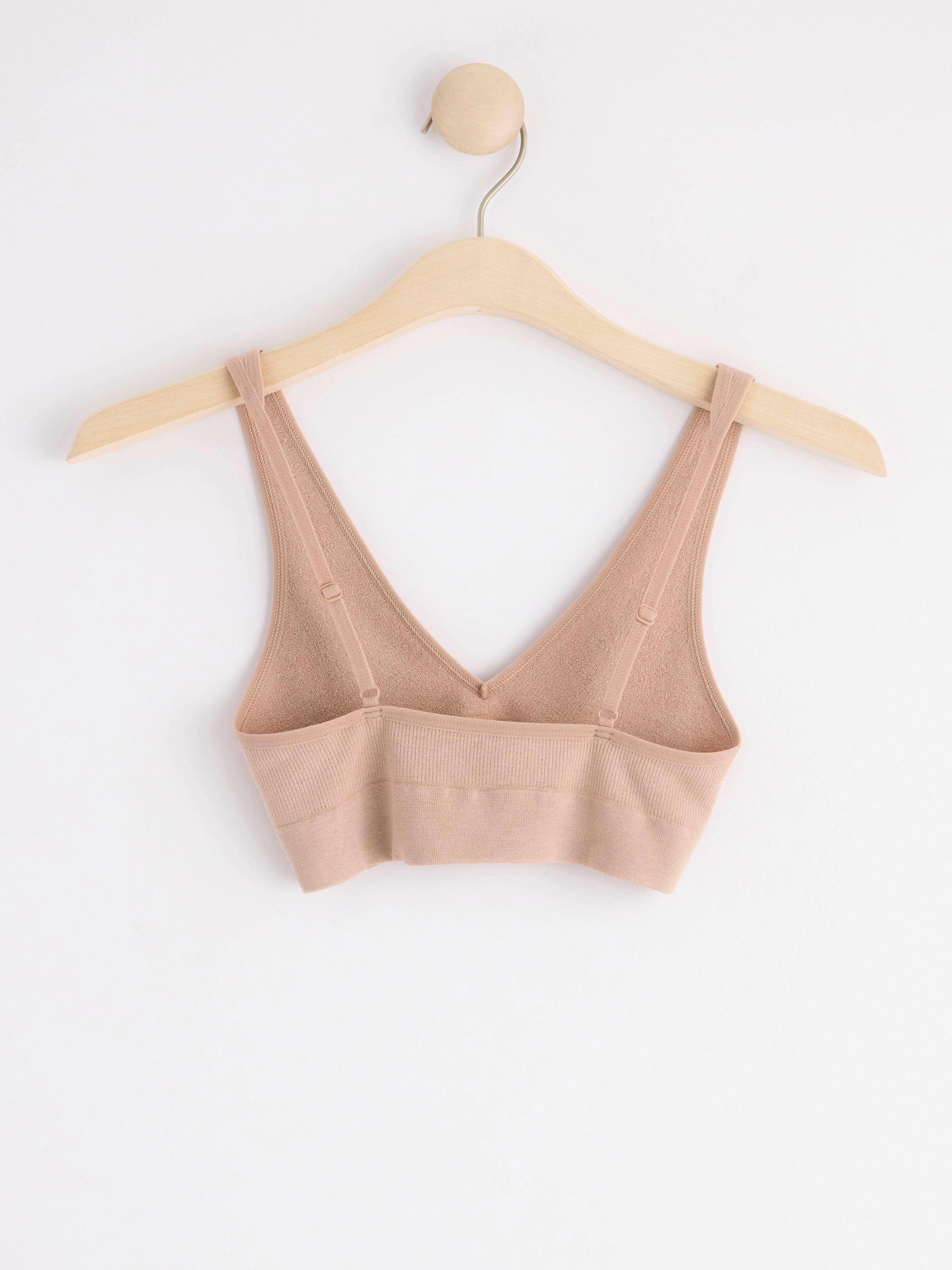 Seamless soft bra Beige