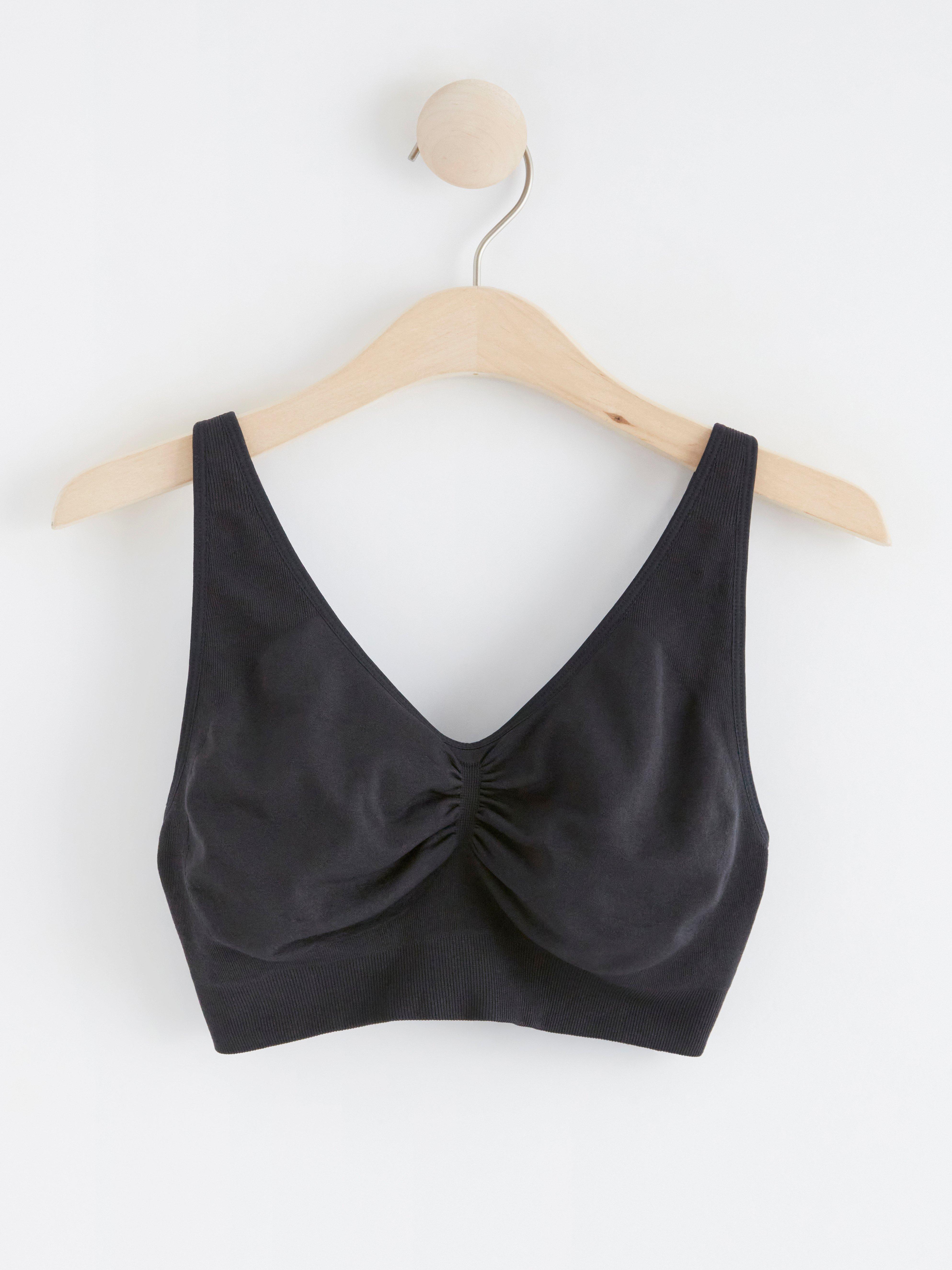 Seamless soft bra Black