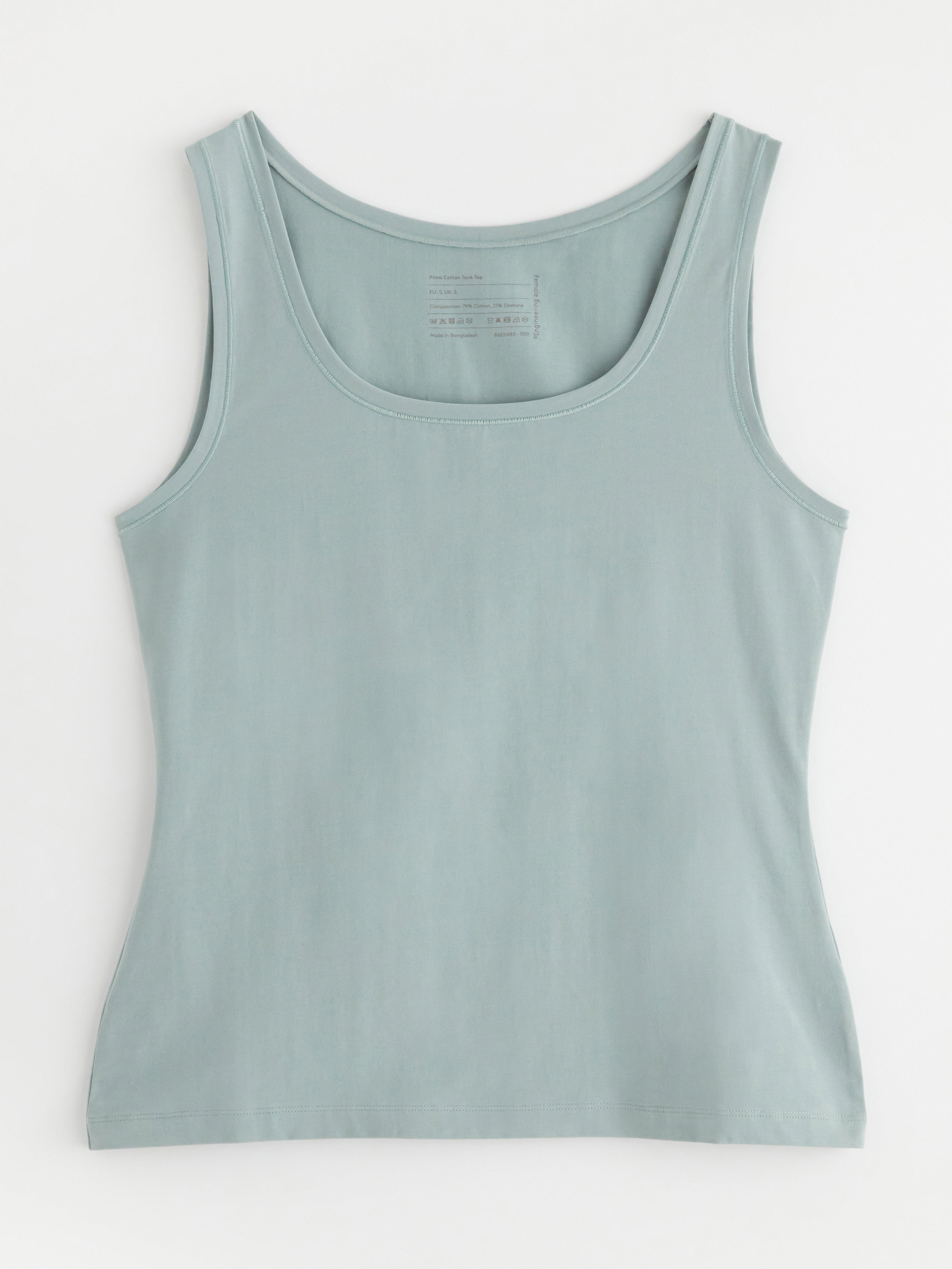 Female Engineering - Pima Cotton Tank Top Dusty Aqua
