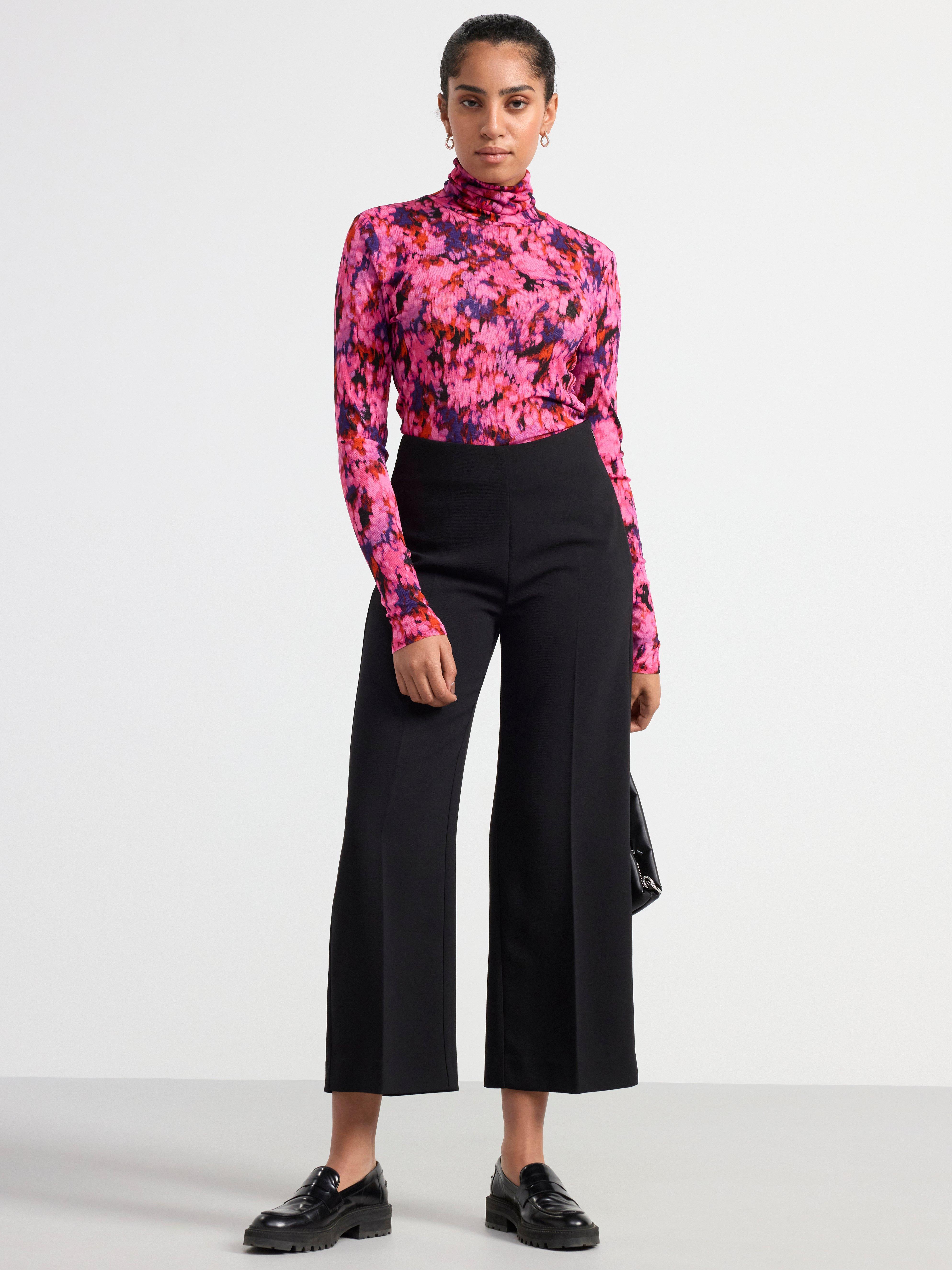 Turtle neck top Dark Pink