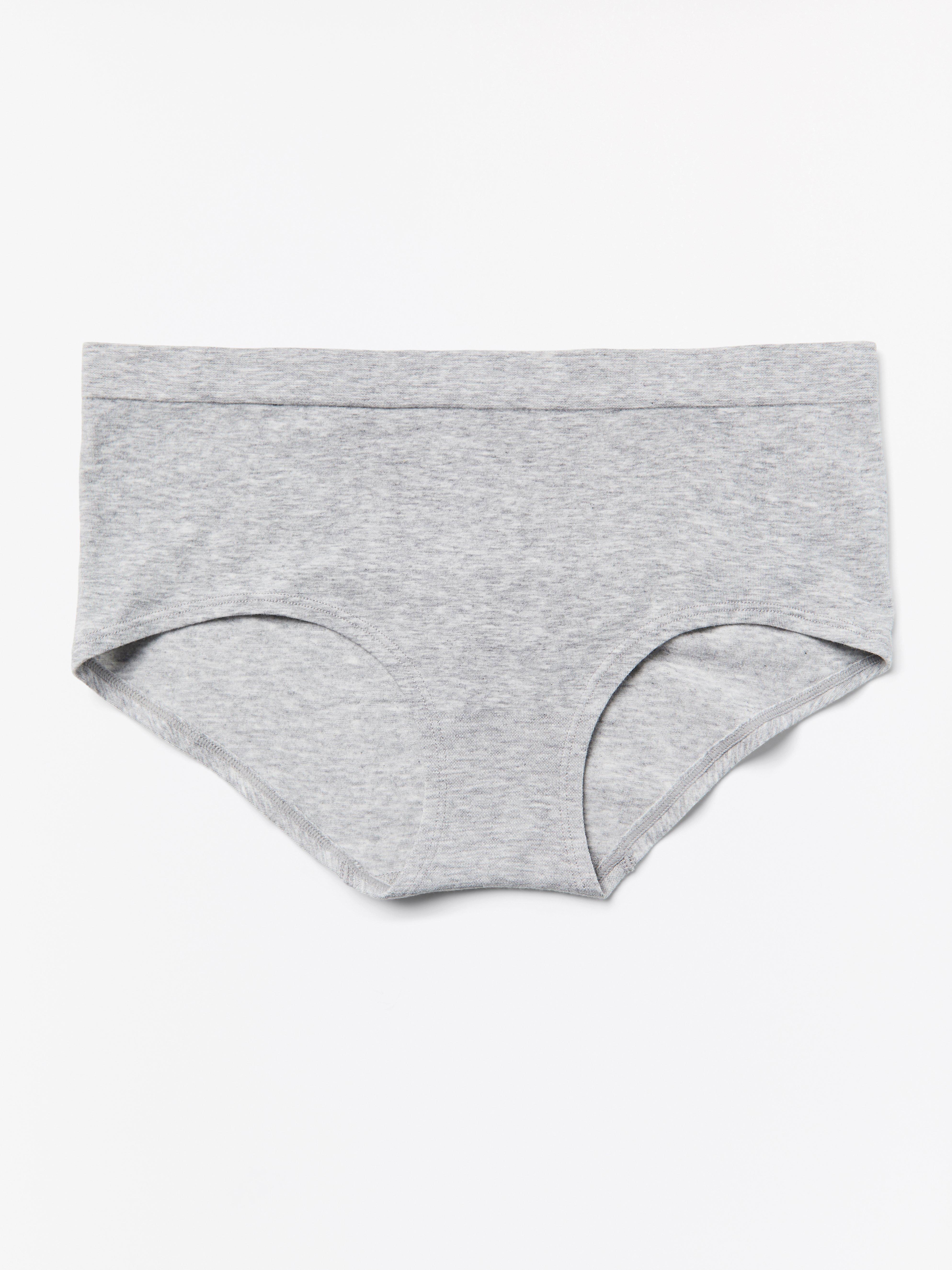 Seamless regular waist brief Light Grey Melange