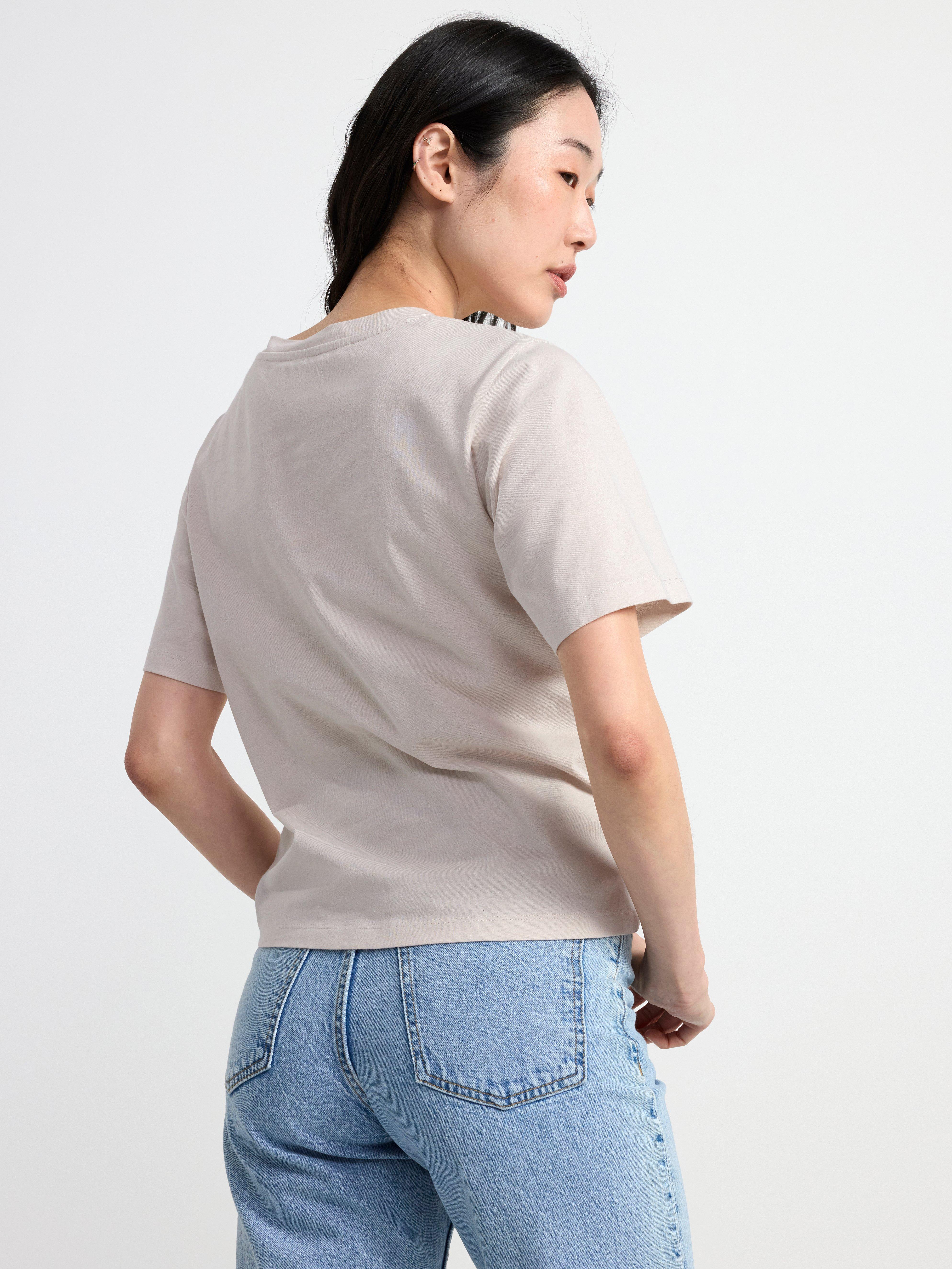 Short sleeve top Light Beige