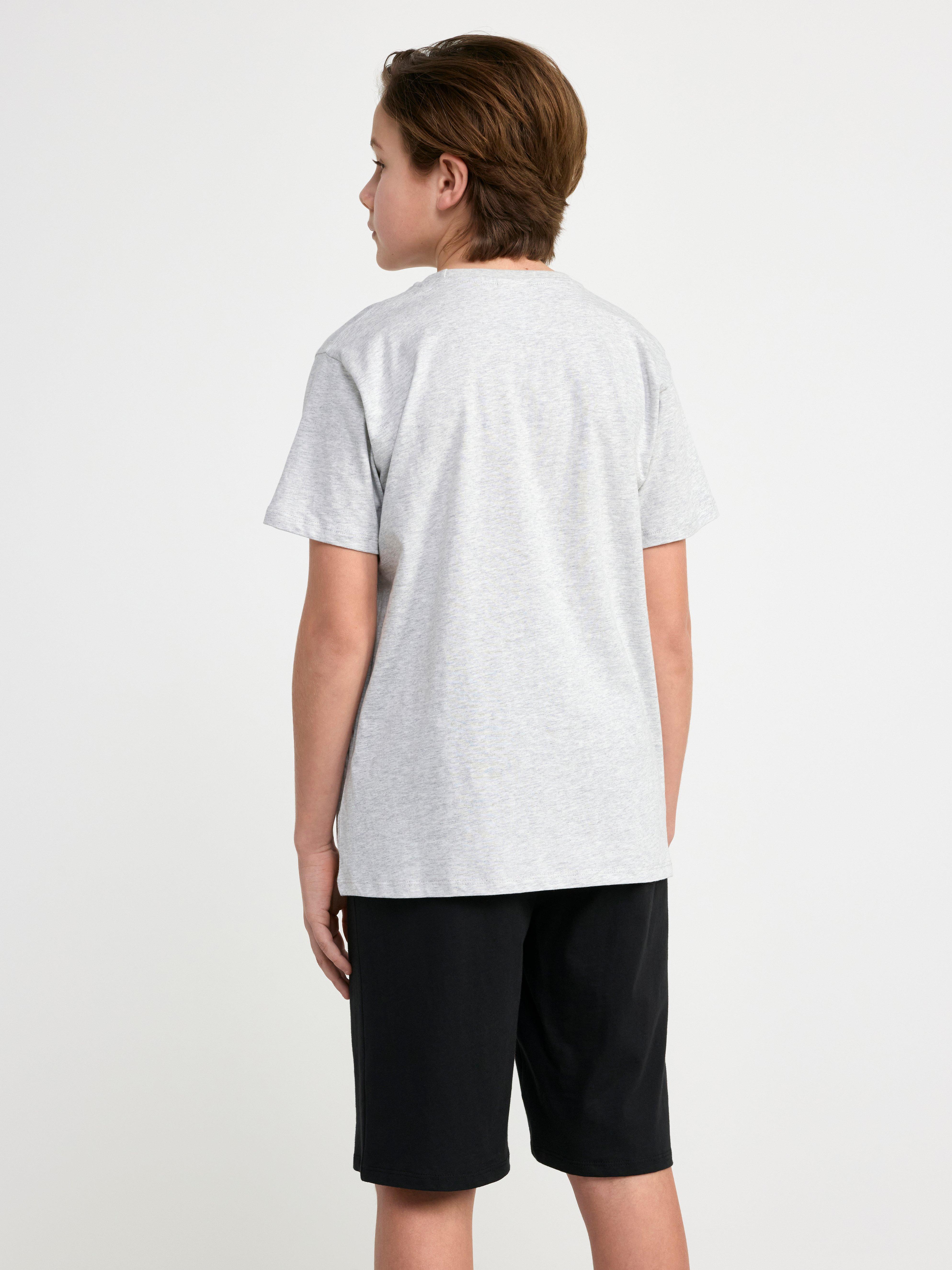 Set with Minecraft print Black