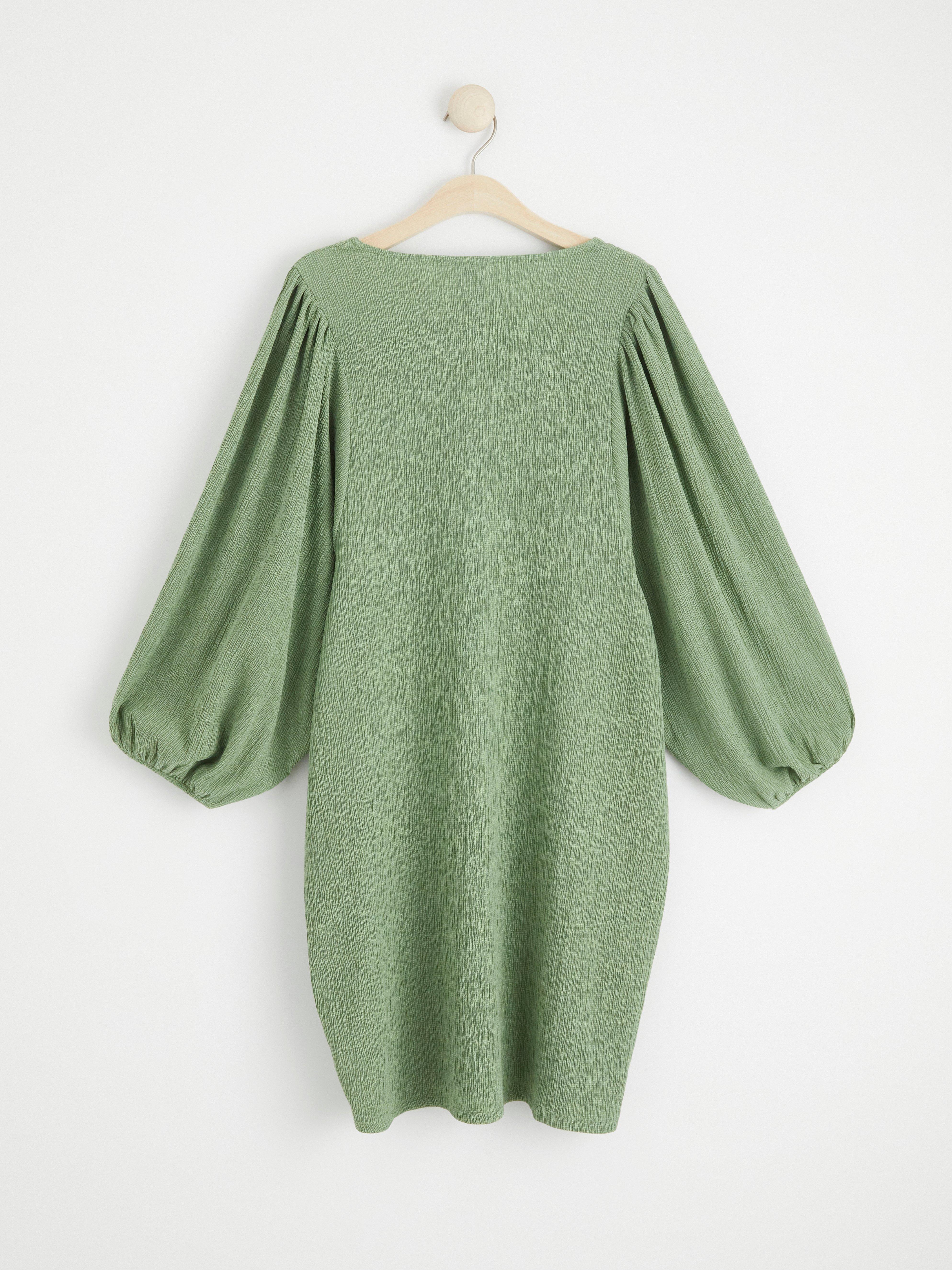 Puff sleeve tunic Light Khaki