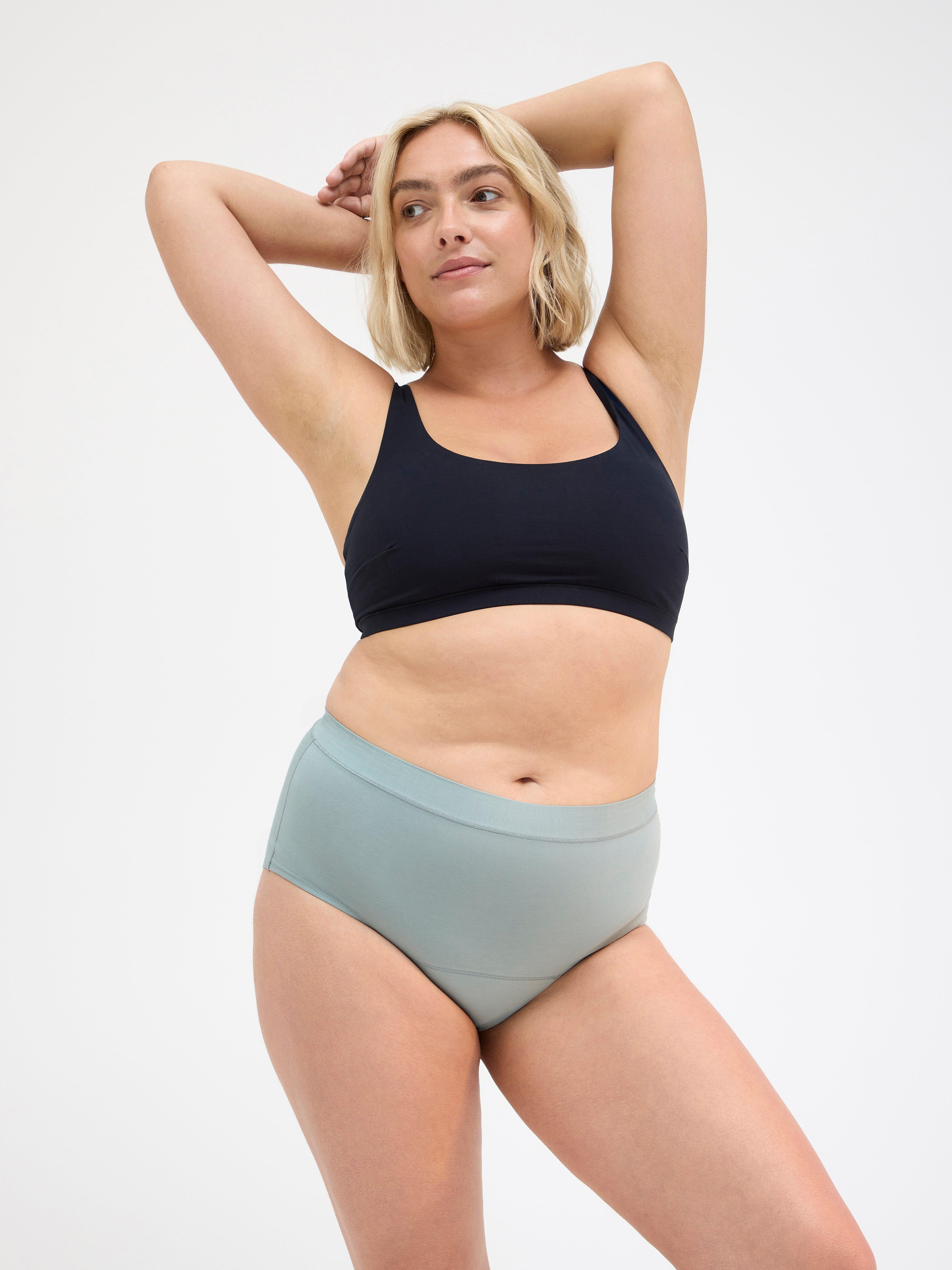 Engineered High Waist Period Proof – Period Panty High Absorbency Dusty Aqua
