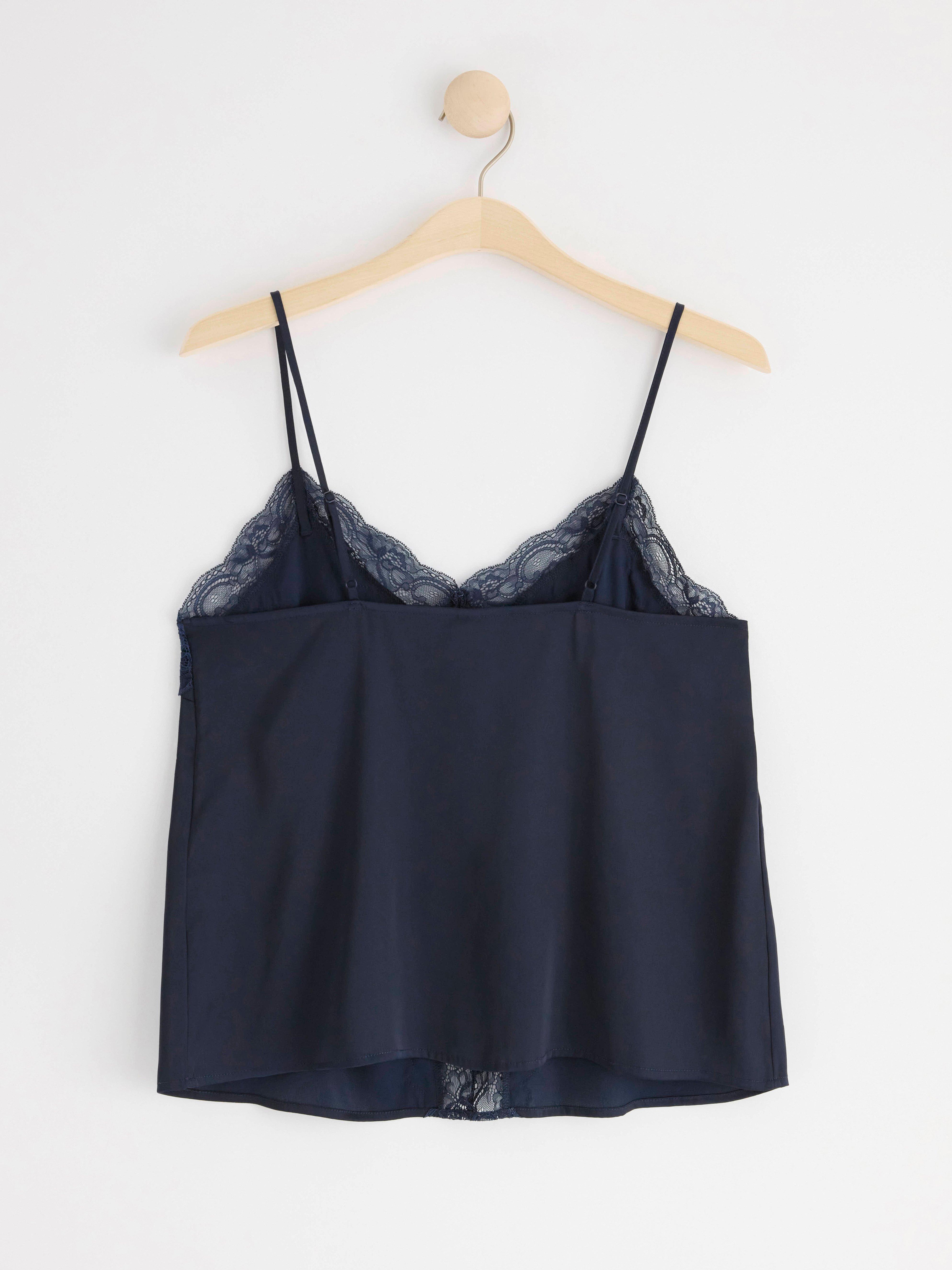 Satin camisole Navy