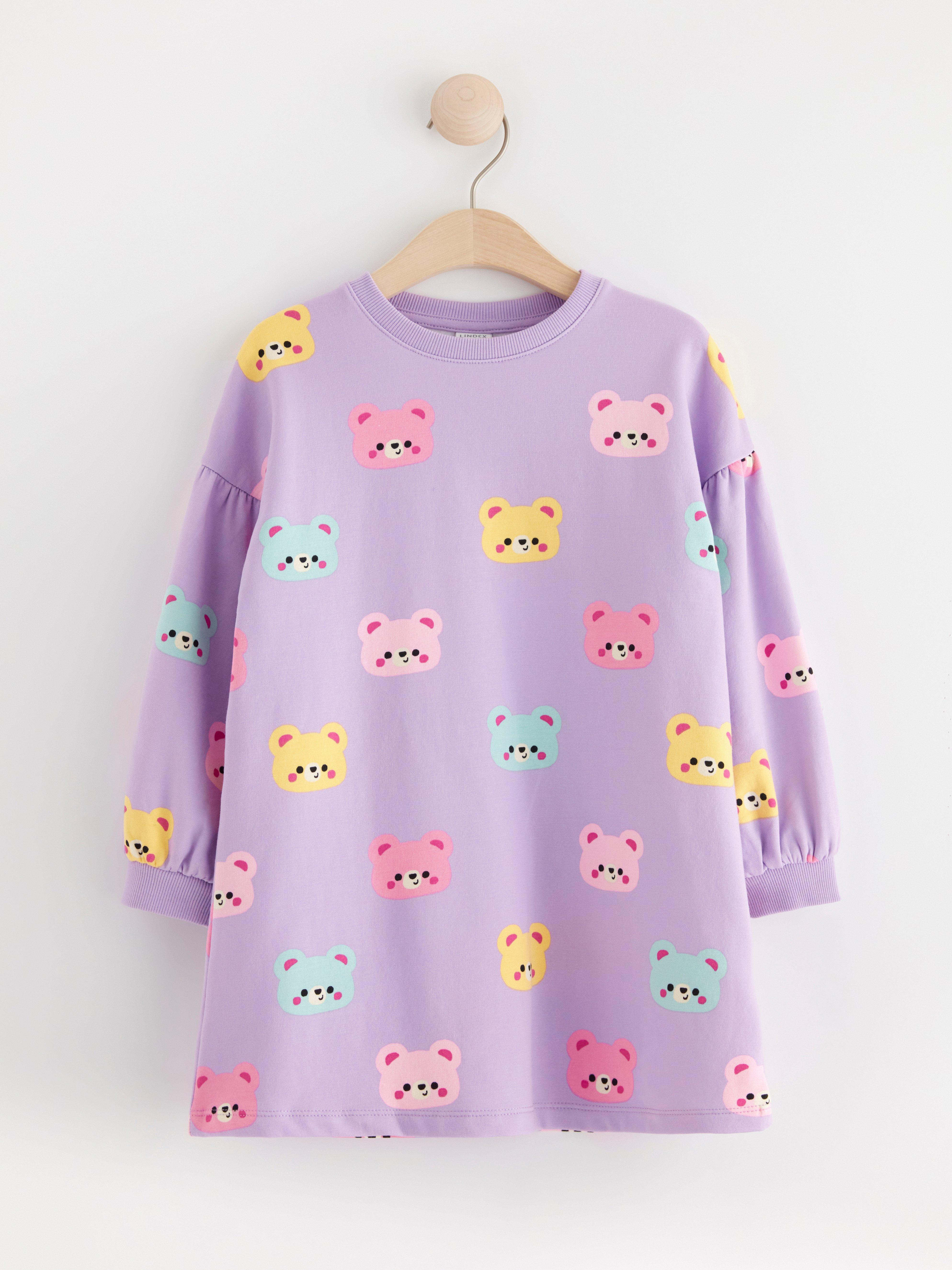 Dress with teddy bears Light Lilac