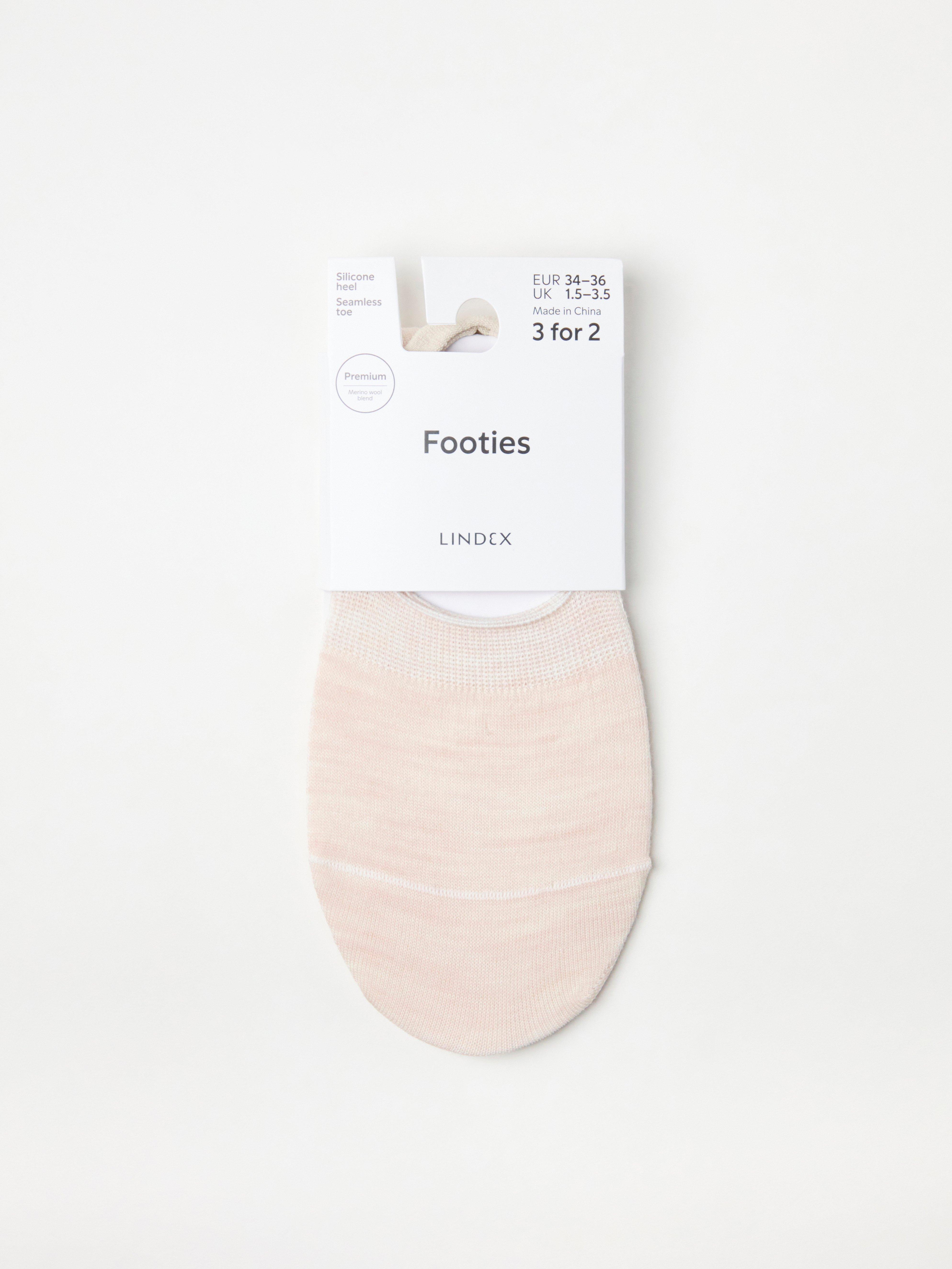 Low ankle socks in merino wool blend Light Beige Melange