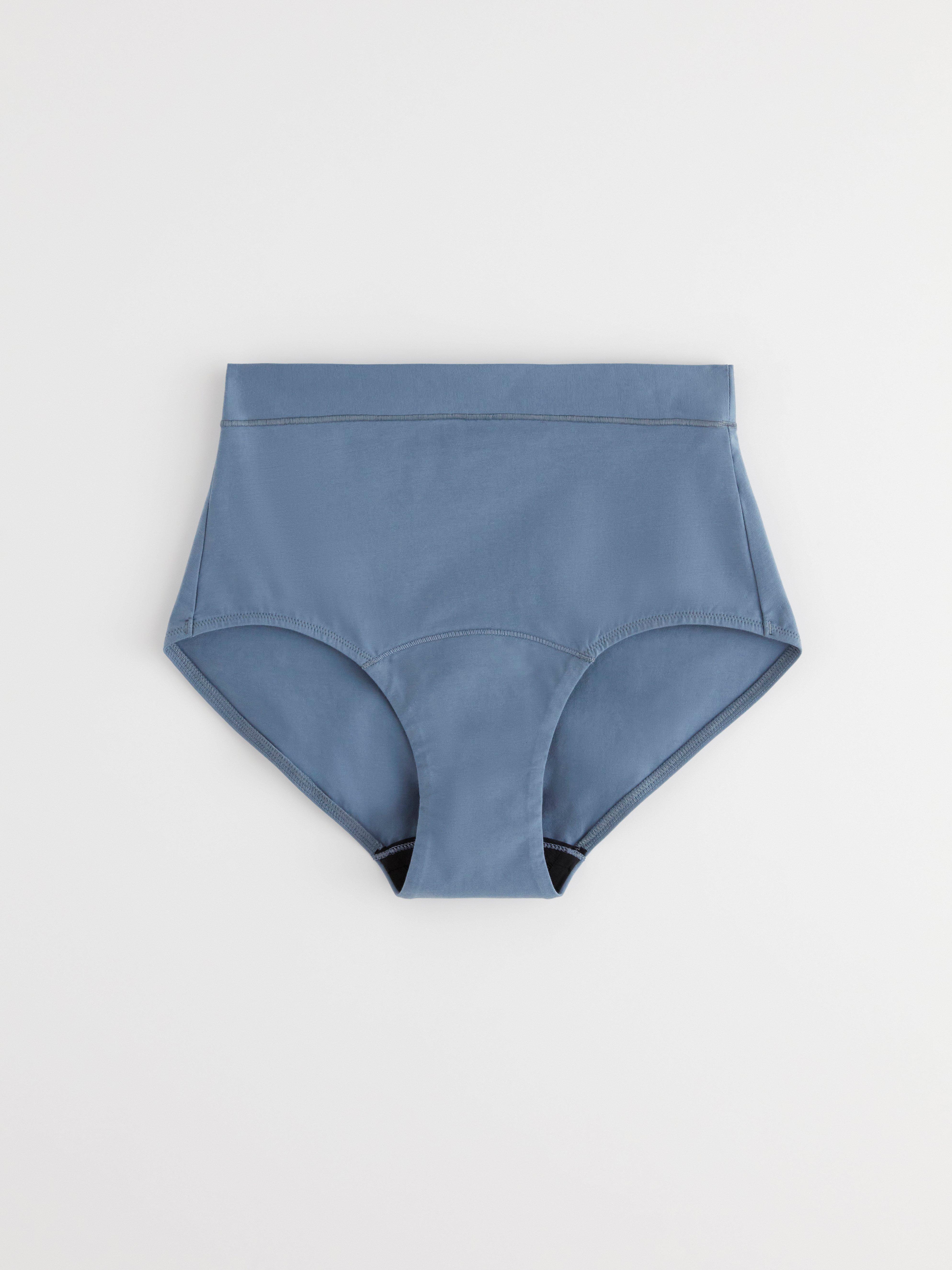 Engineered High Waist Period Proof – Period Panty Medium Absorbency Dark Dusty Blue