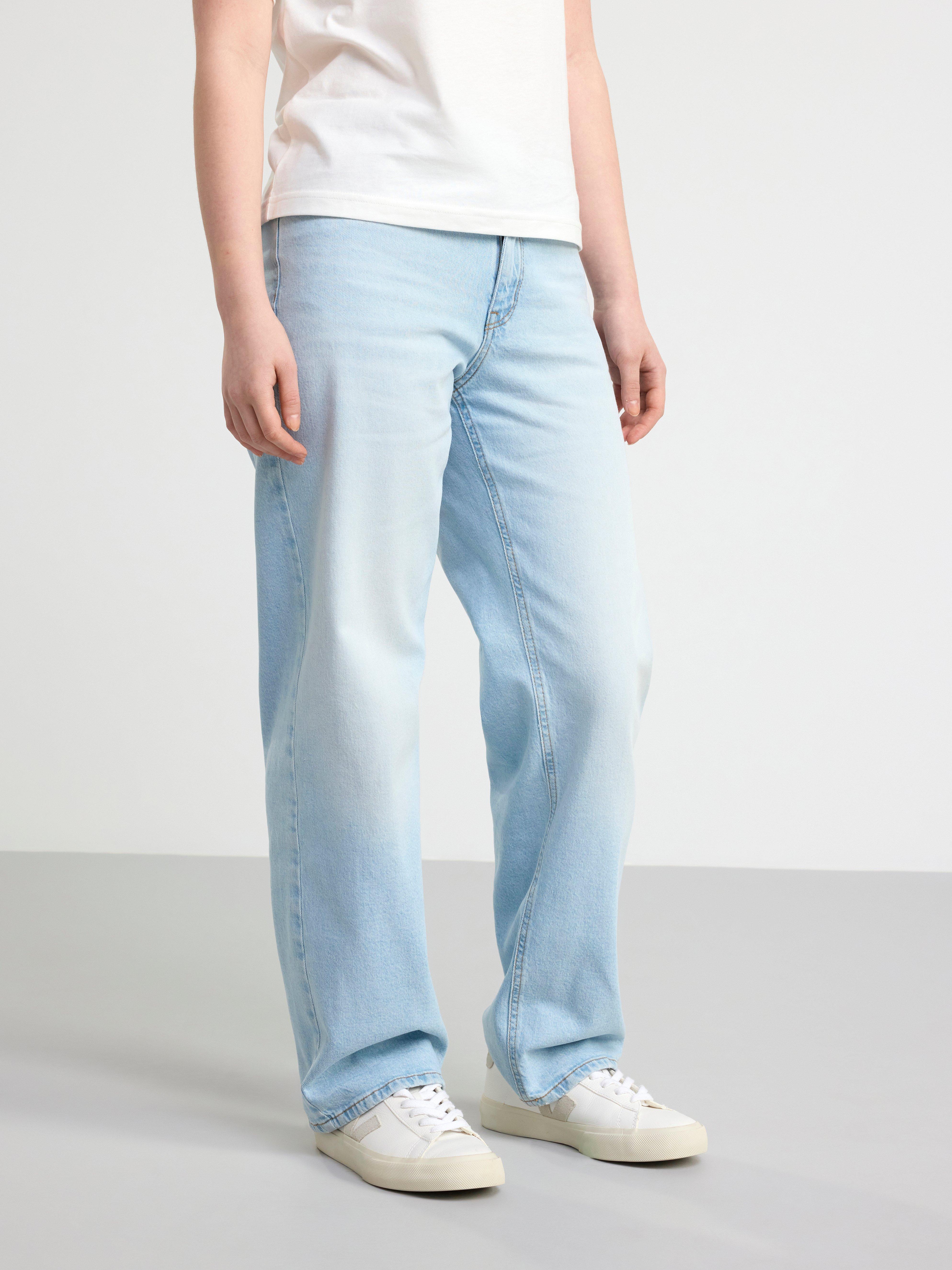 VICKY Wide low waist jeans Light denim