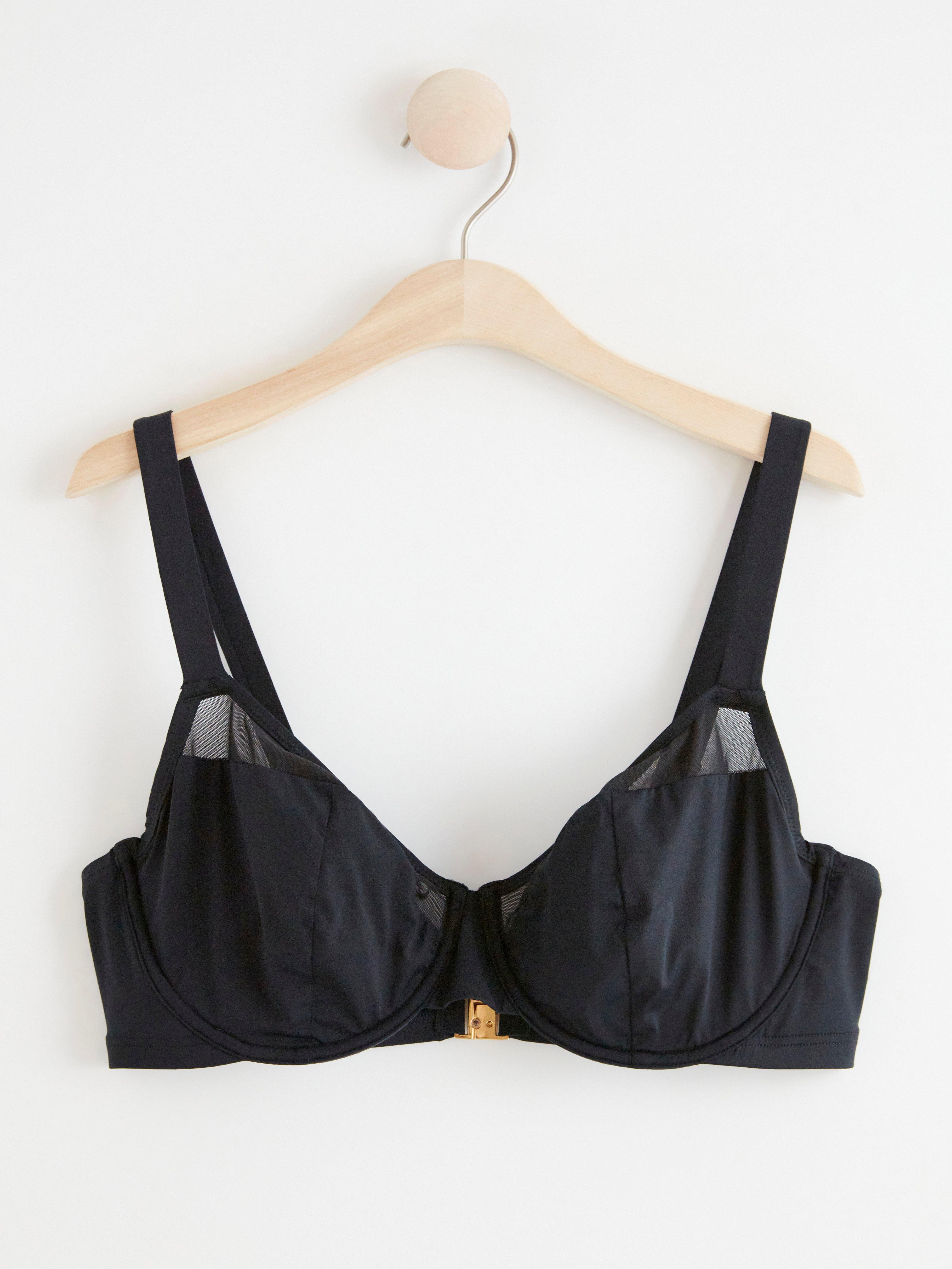 Unpadded bikini bra Black
