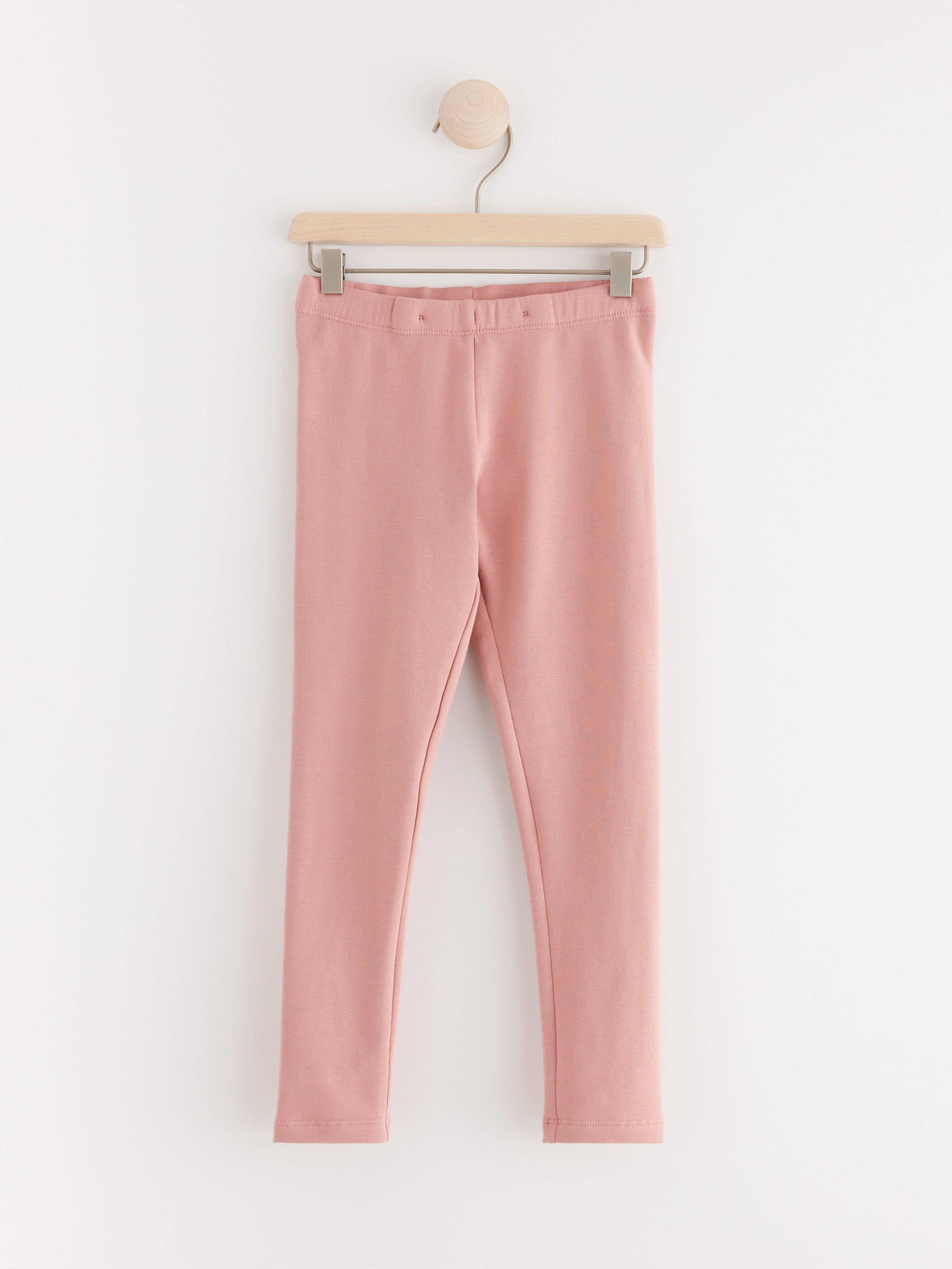 Leggings with brushed inside Dusty Pink