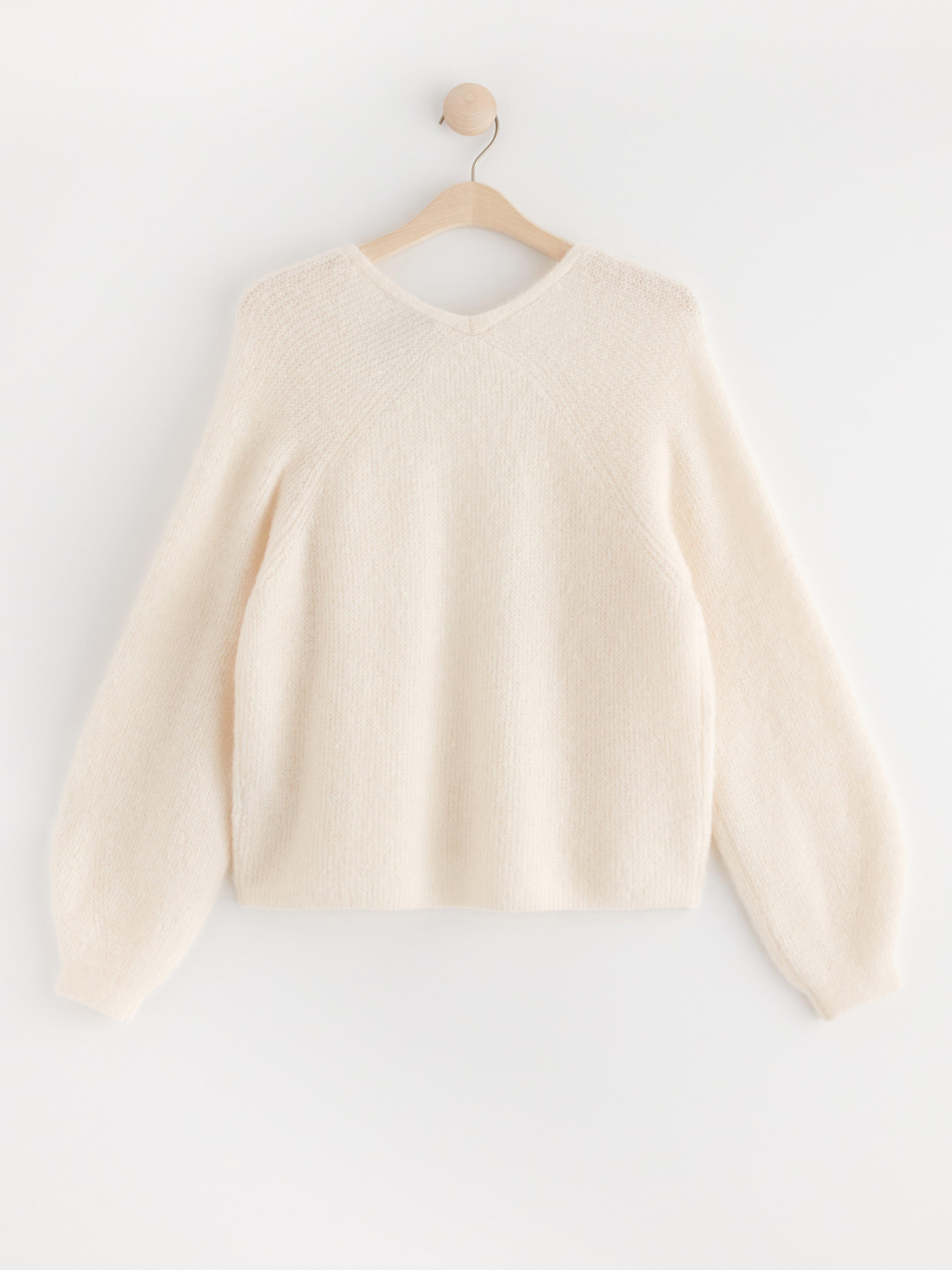 Cardigan in wool blend Off White