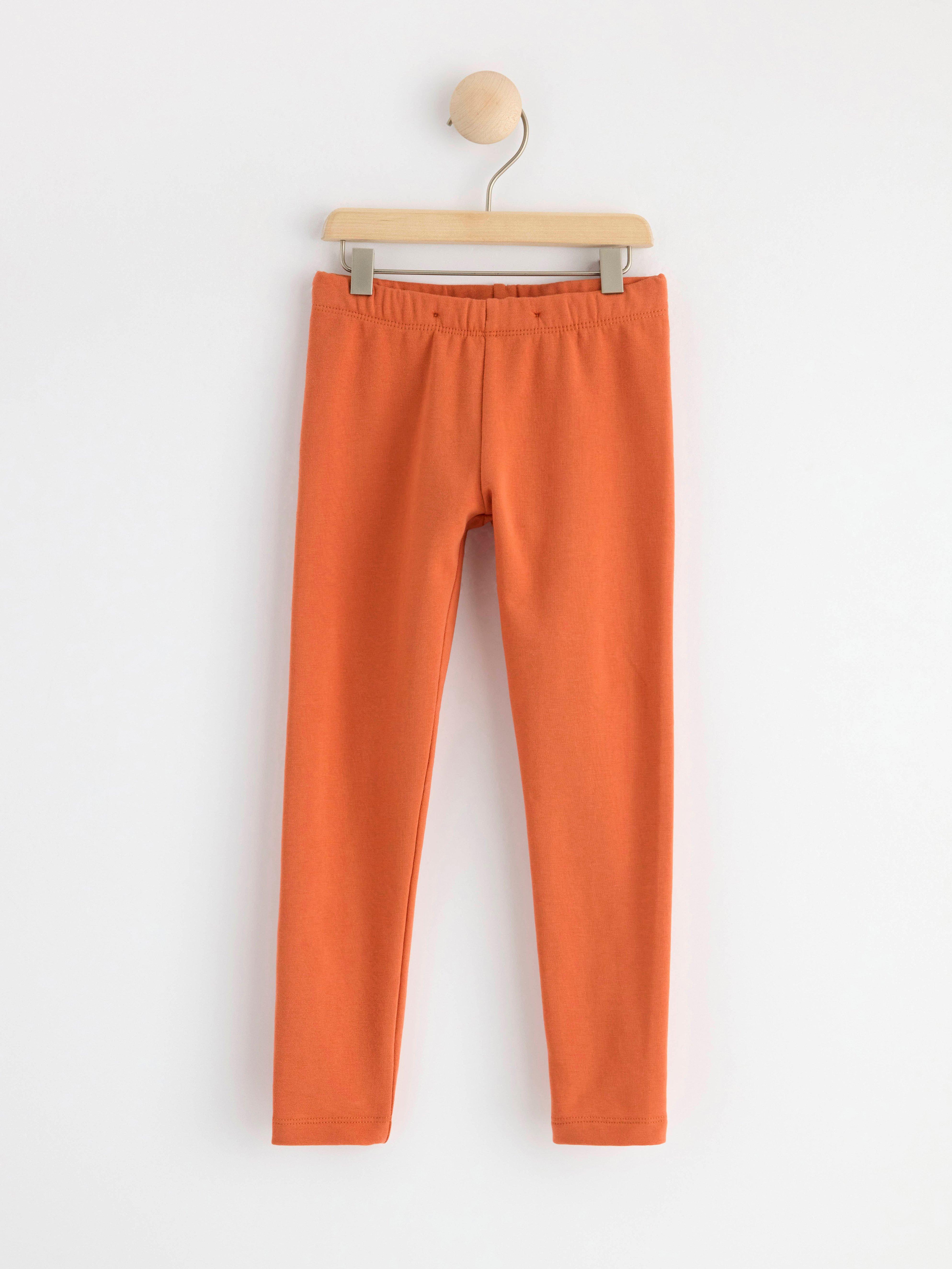 Leggings with brushed inside Dusty Orange