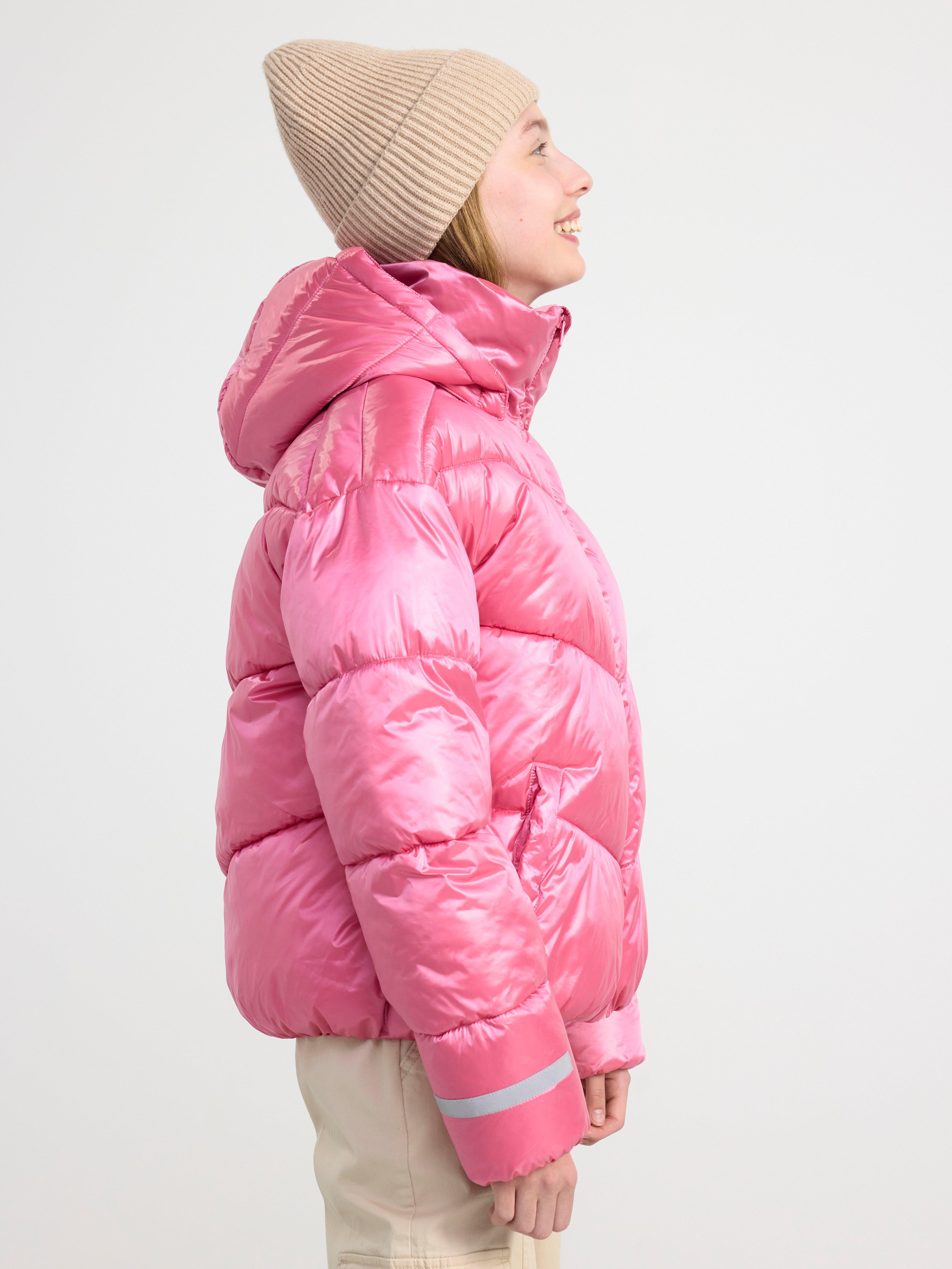 Water repellent puffer jacket Pink