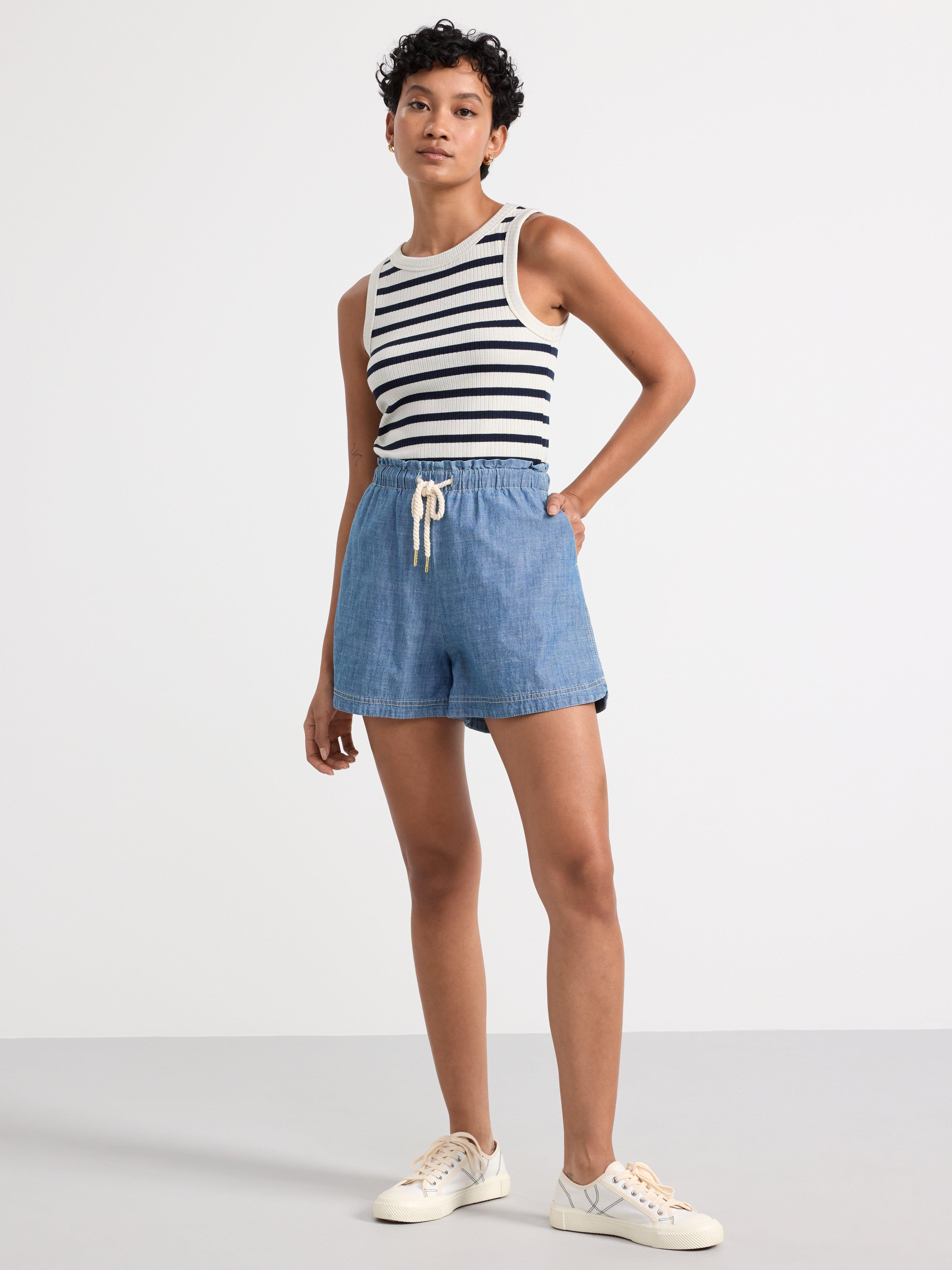 Fitted tank top Navy