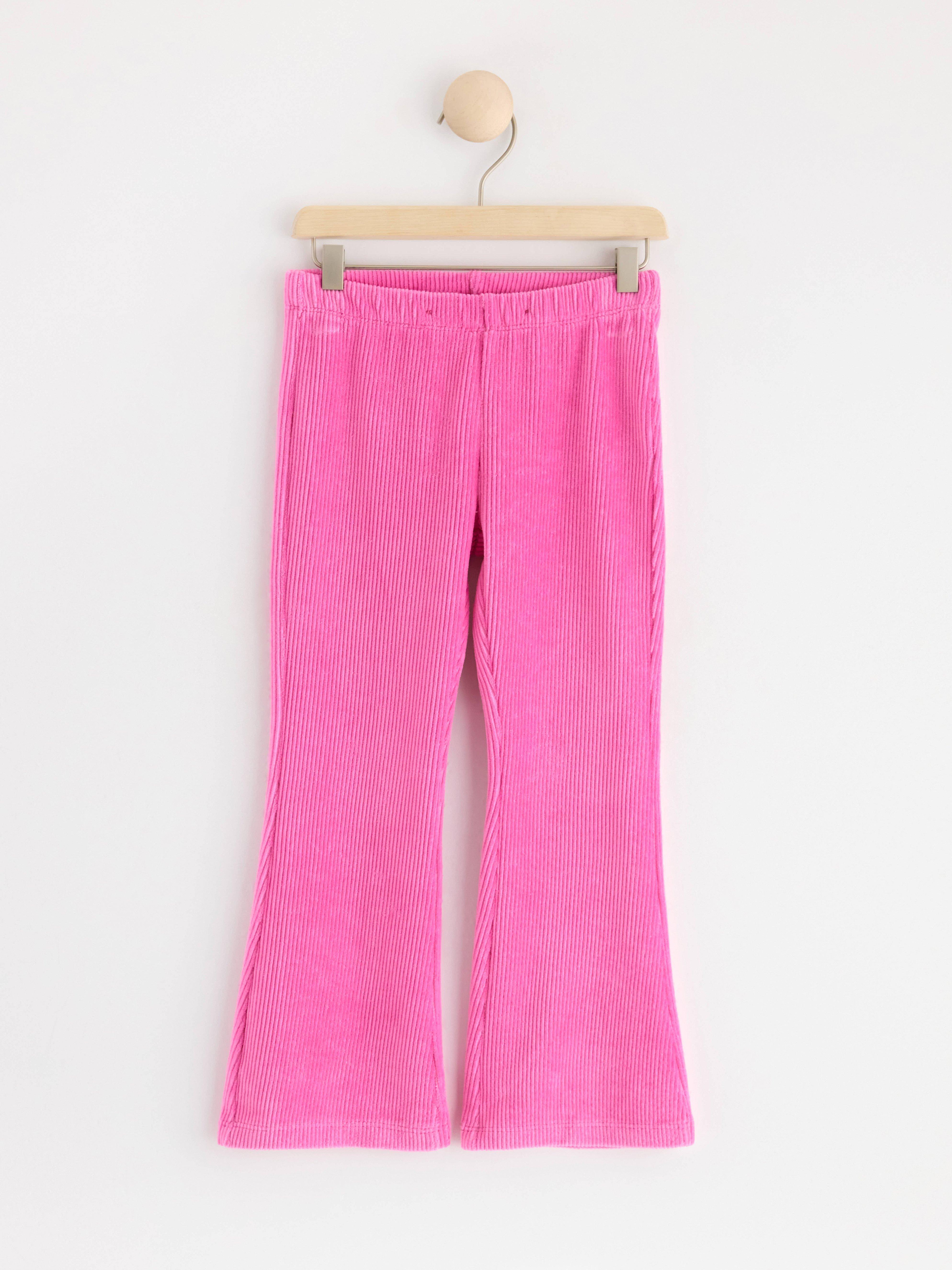 Trousers in corduroy Pink