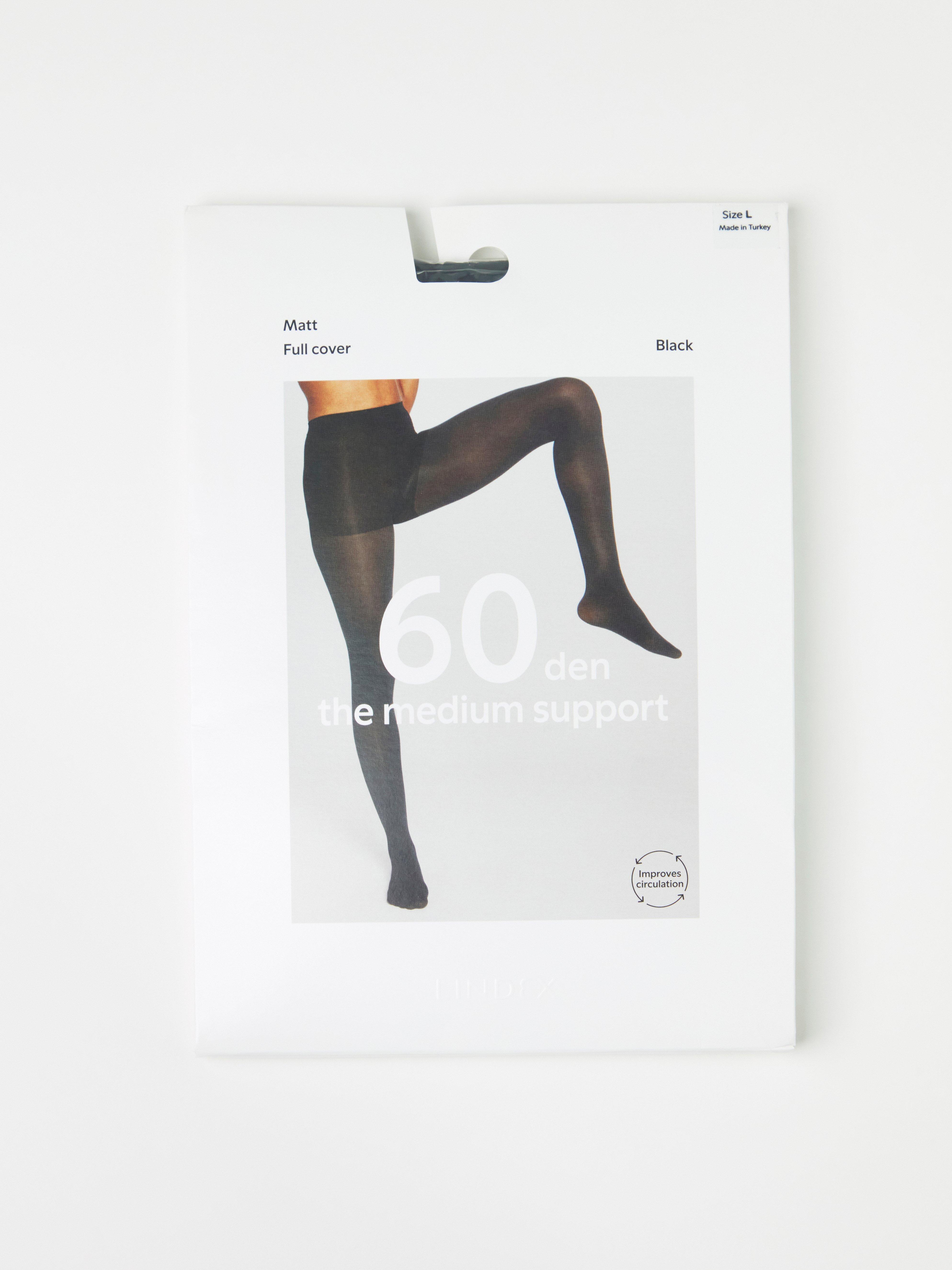 Medium support matt tights 60 denier Black