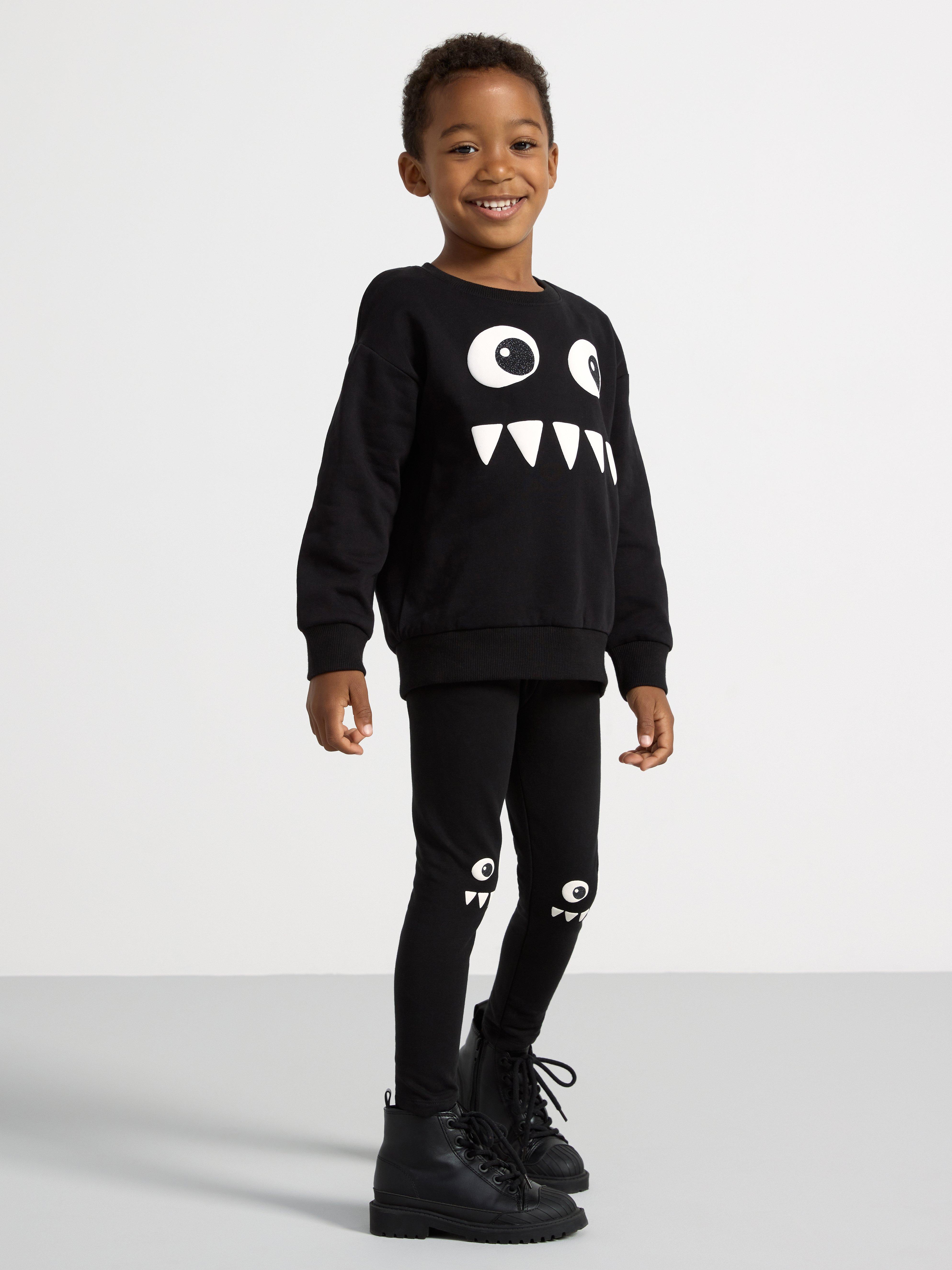 Sweatshirt halloween print Black