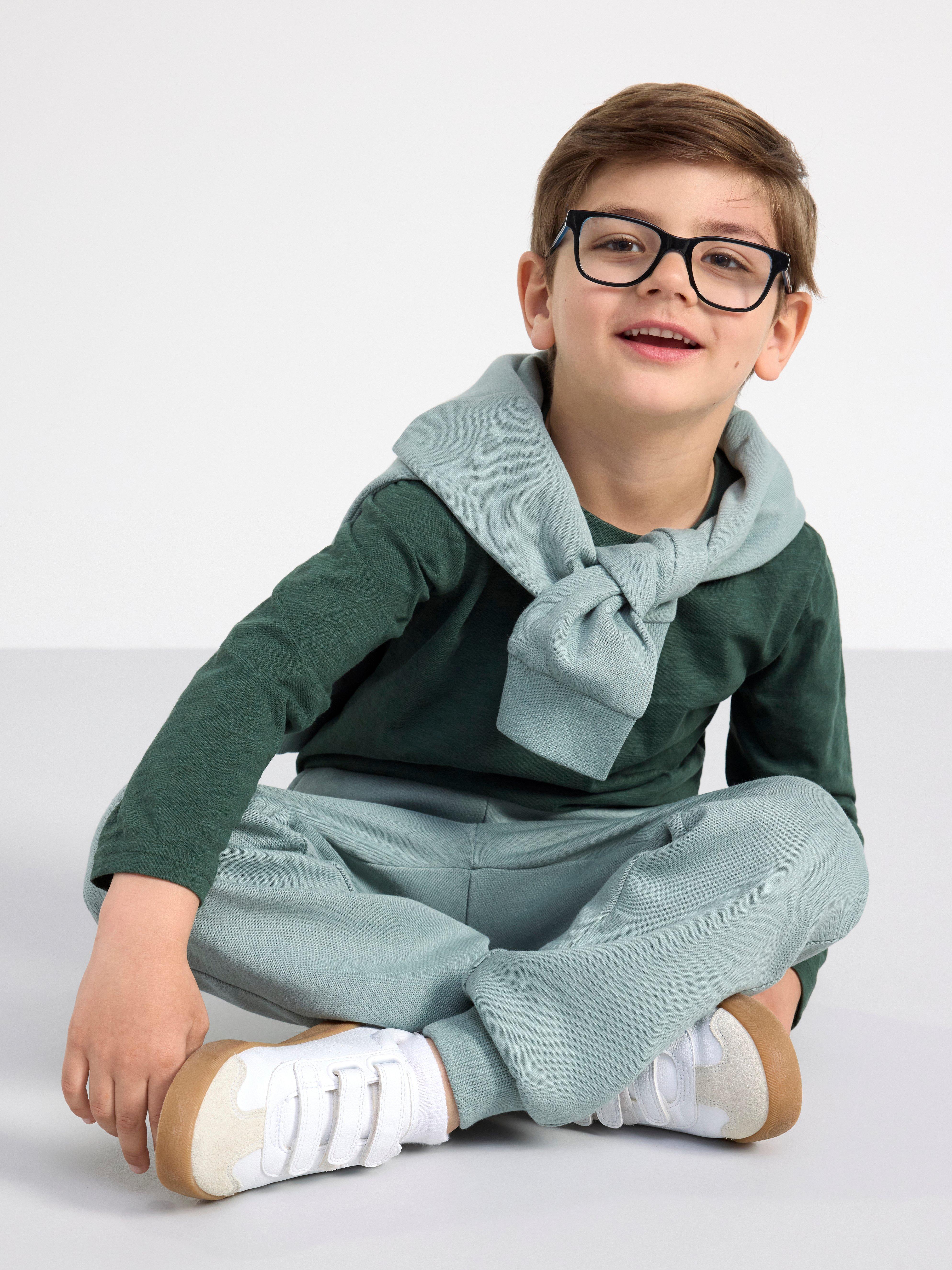 Joggers with brushed inside Light Dusty Green