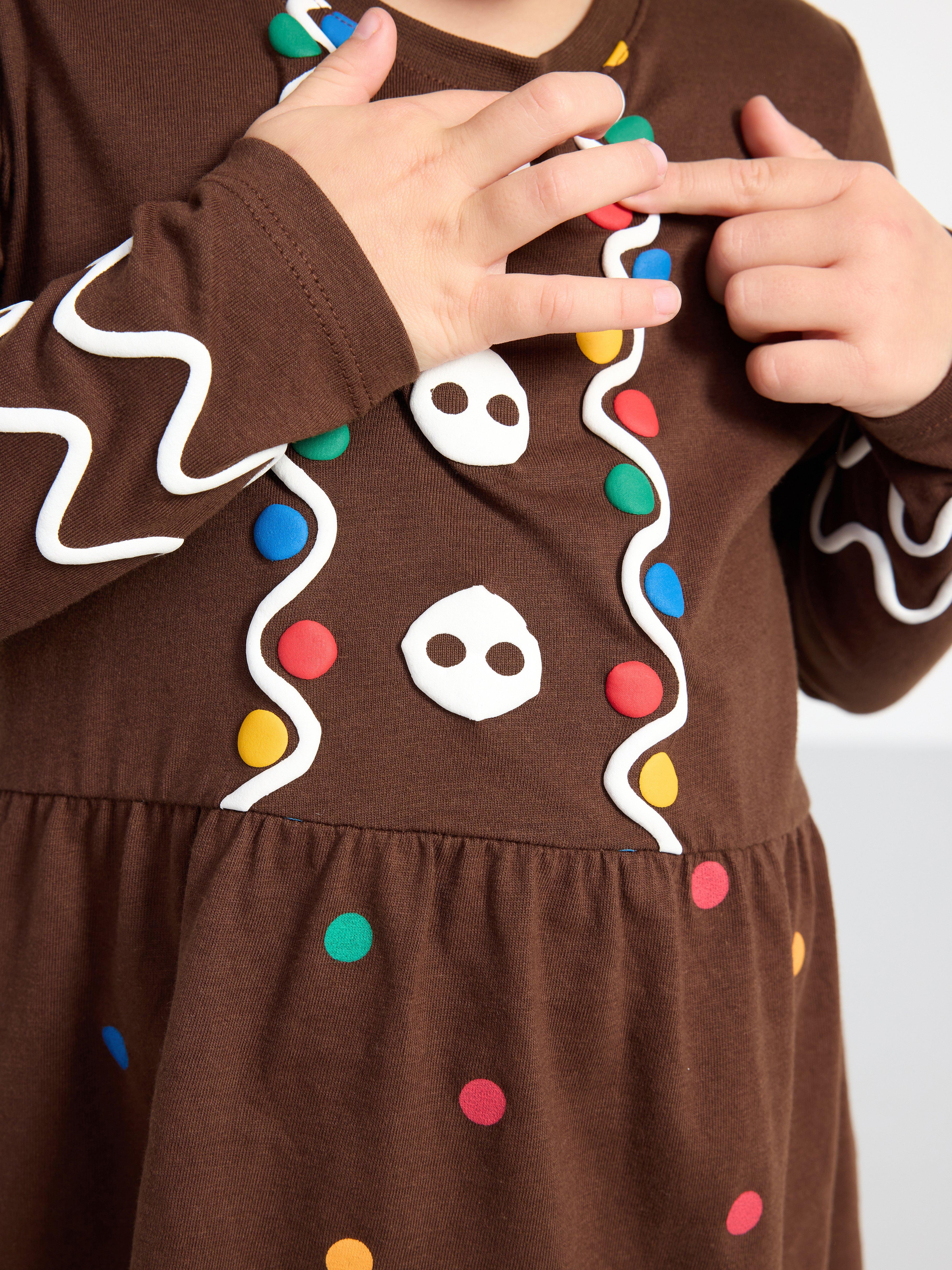 Gingerbread dress and headscarf Dk brown